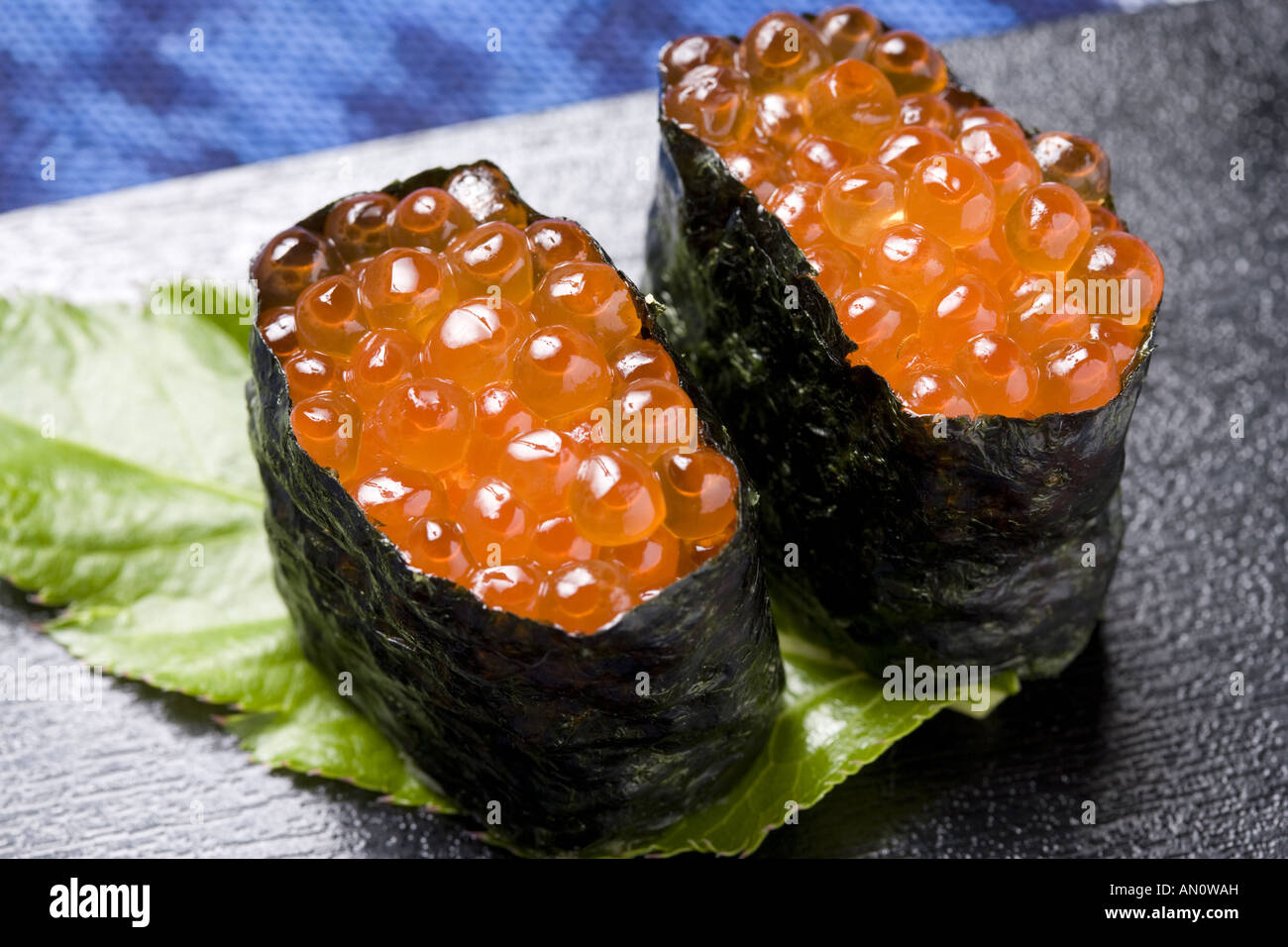 Salmon roe roll Stock Photo Alamy