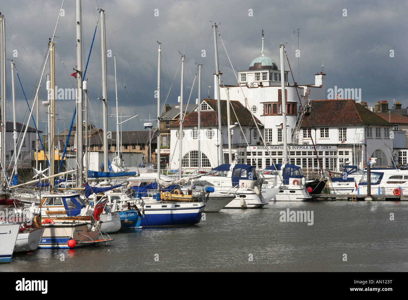 Royal Norfolk & Suffolk Yacht Club. Lowestoft, England Stock Photo Alamy