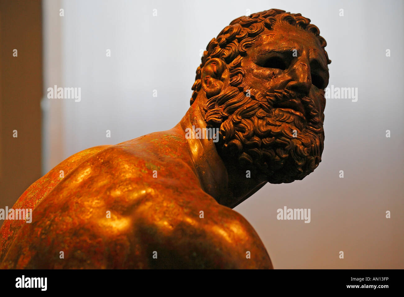 Boxer of Quirinal (known as Terme Boxer), Palazzo Massimo alle Terme, National Museum of Rome, Italy Stock Photo