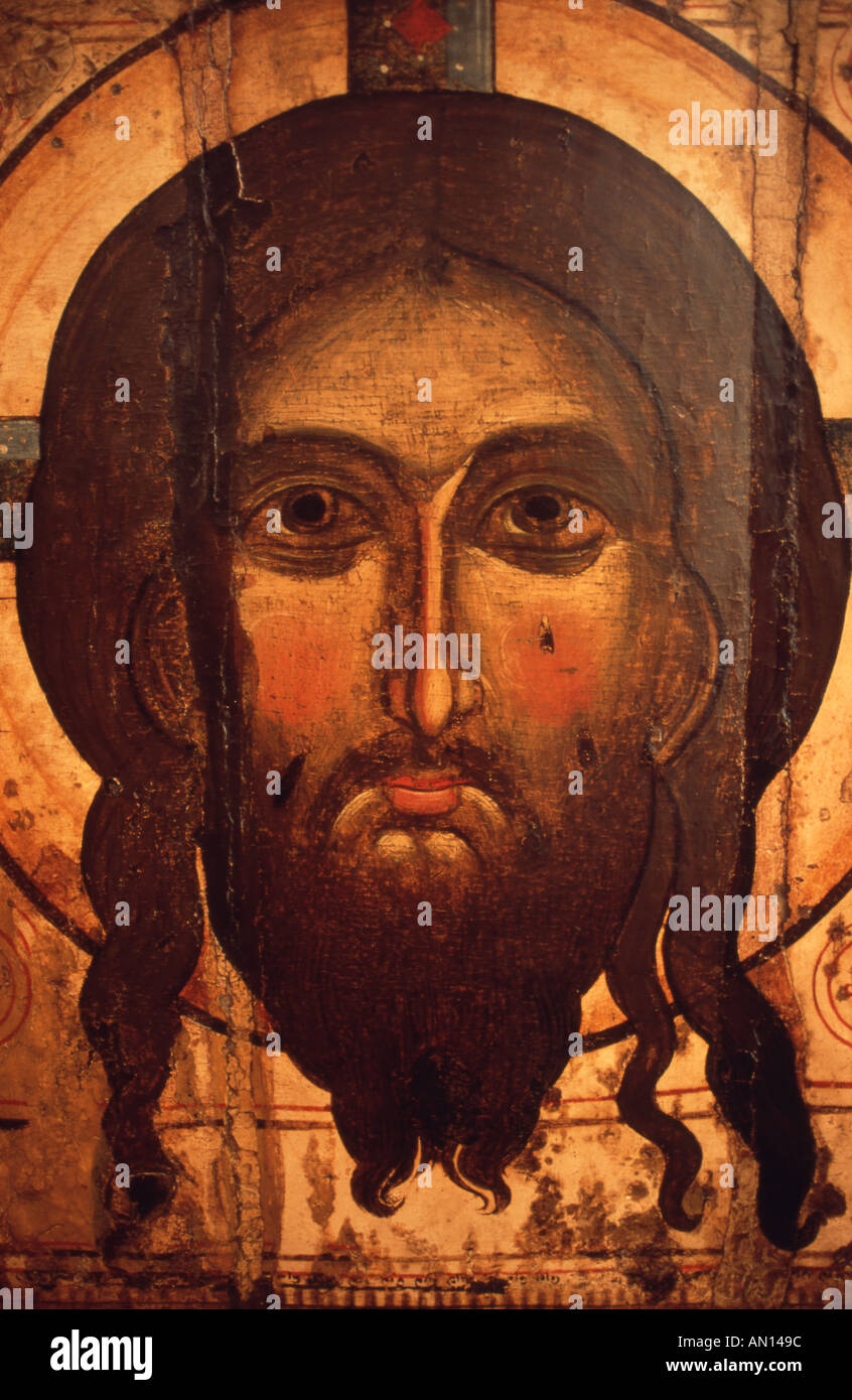 Russia Moscow Tretyakov Gallery icon eastern orthodox religion Stock