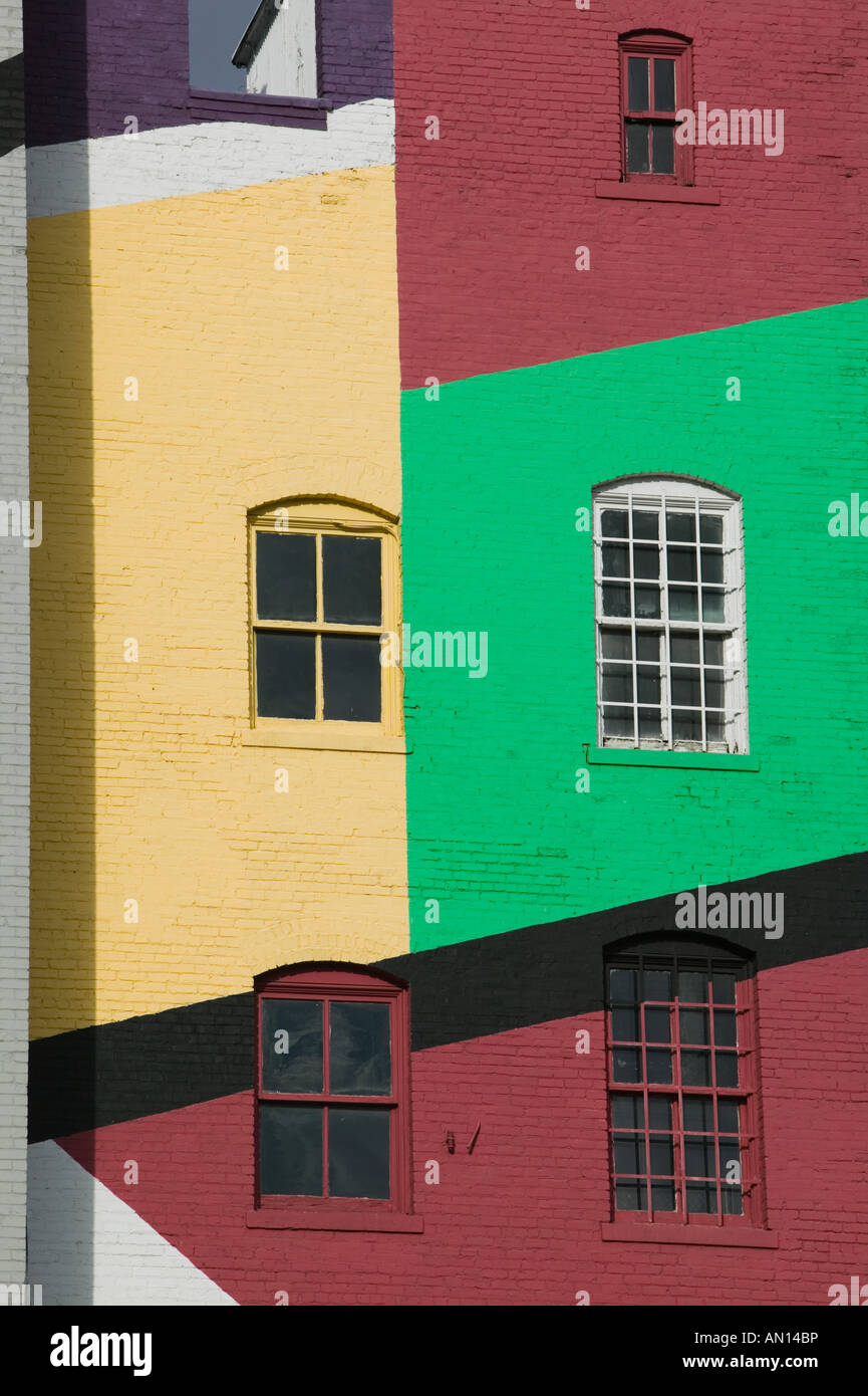 USA, Minnesota, Minneapolis Colorful Exteror of the Valspar Paint