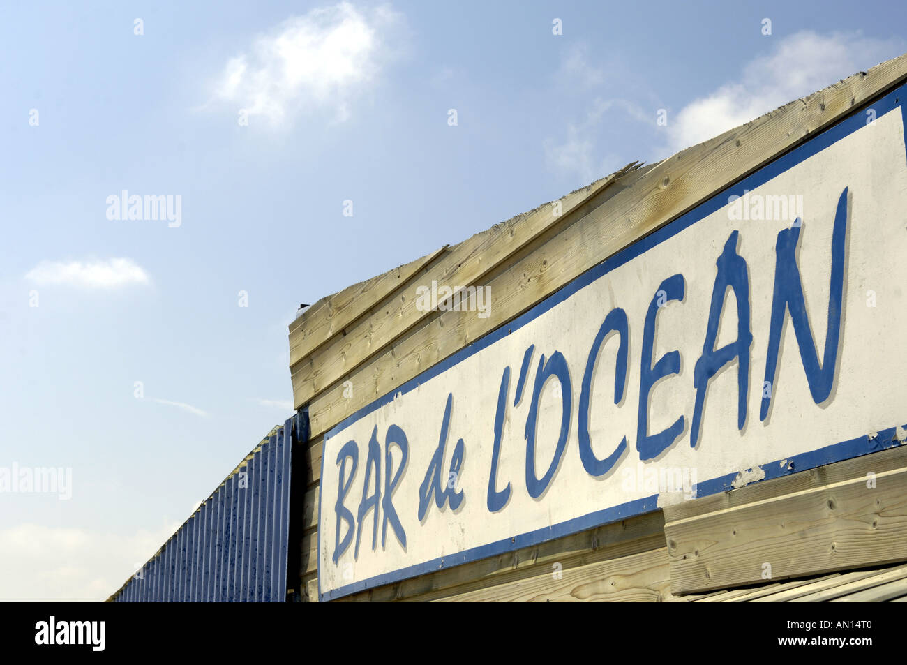 bar de l'ocean cafe bar gelateria sign ile d'oleron oleron charente