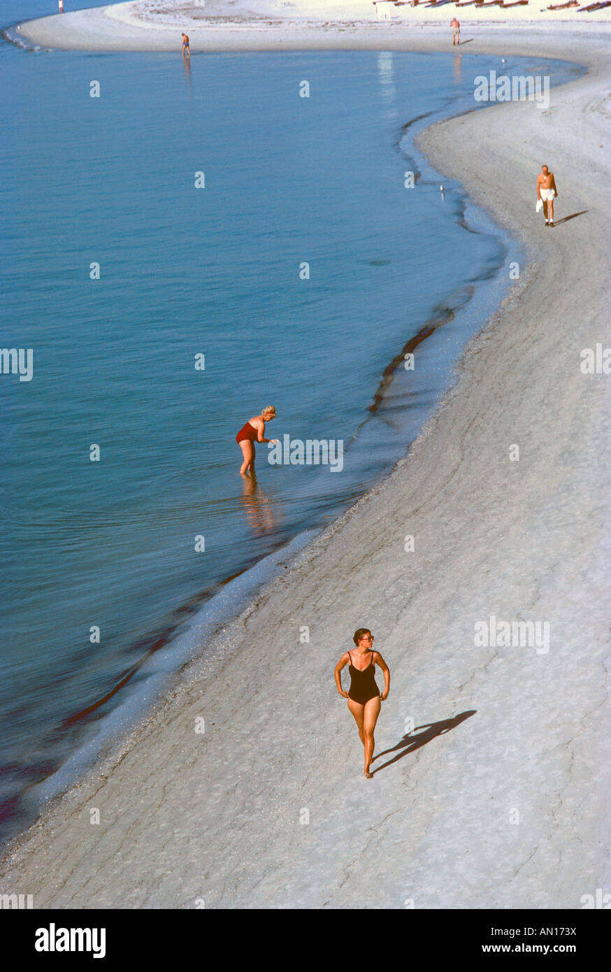 View of a beach in Florida USA Stock Photo