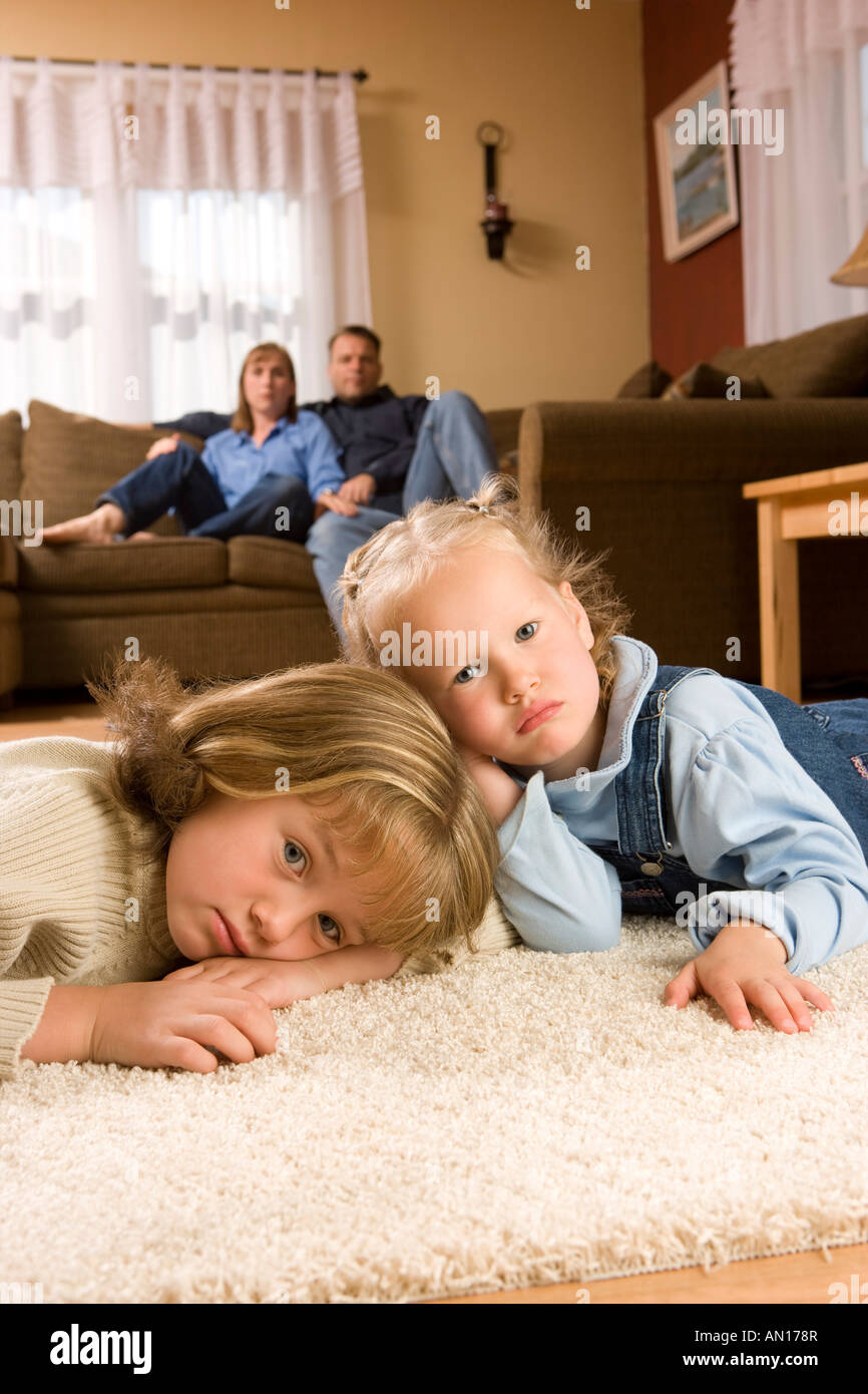 Children at home Stock Photo