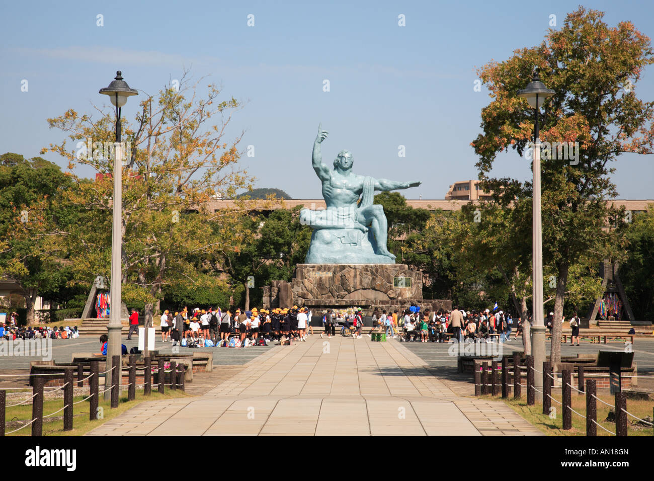Peace Statue, Nagasaki, Japan Stock Photo Alamy