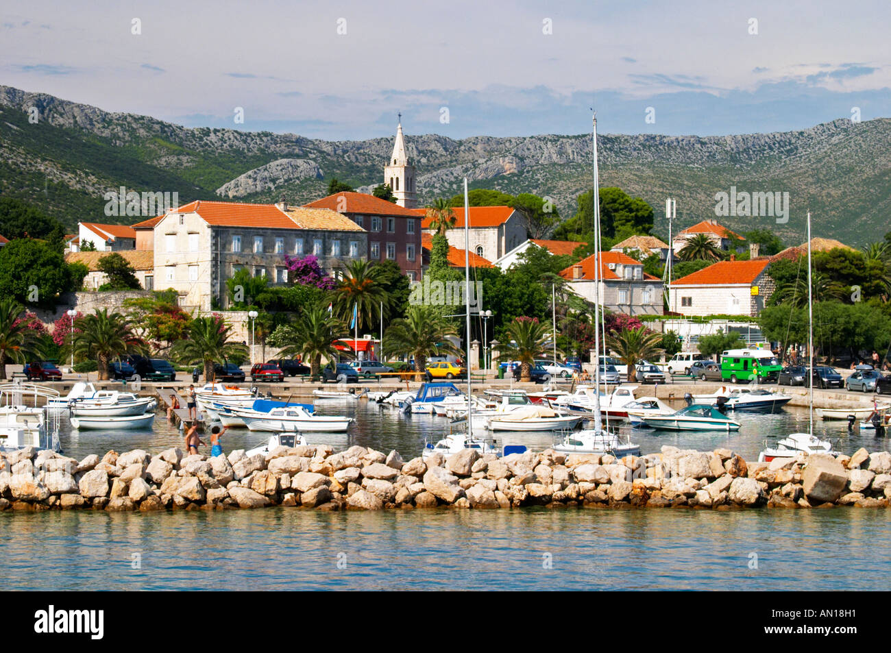 The Pleasure Boat Harbour And The Village Orebic Town Holiday Resort the-pleasure-boat-harbour-and-the-village-orebic-town-holiday-resort