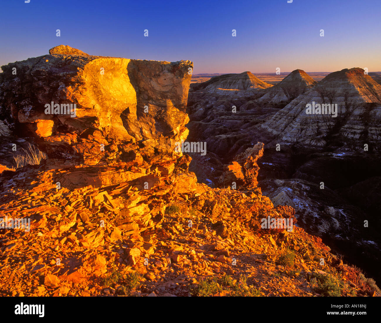 Badlands near Terry Montana Stock Photo Alamy