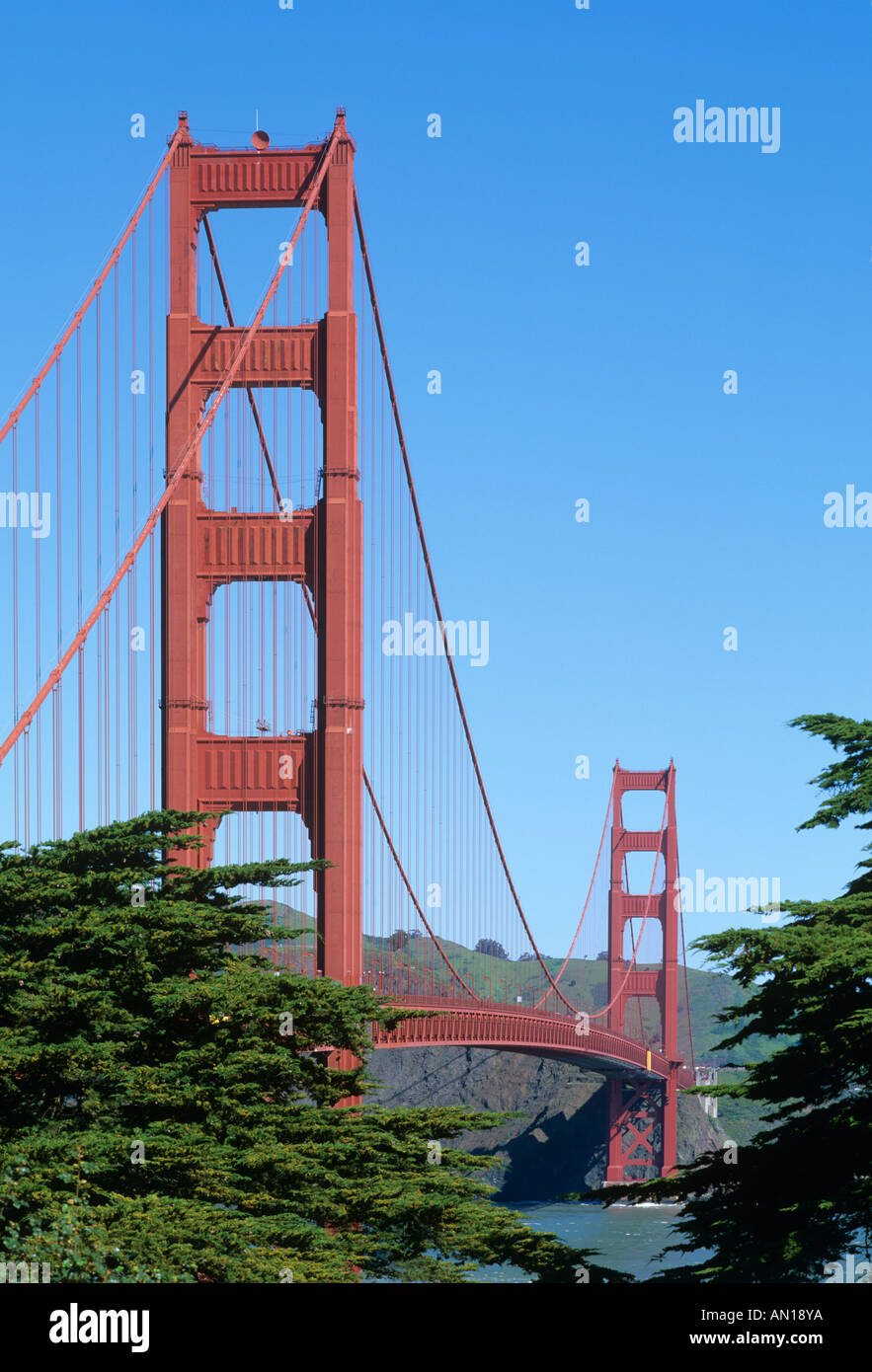 Golden Gate Bridge, San Francisco, California, USA. Stock Photo