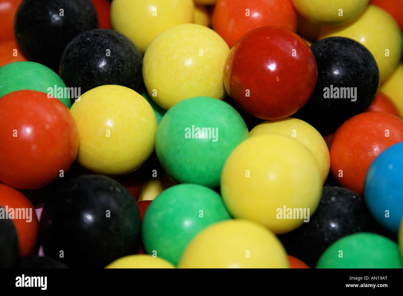 Close up shot of gobstopper sweets Stock Photo