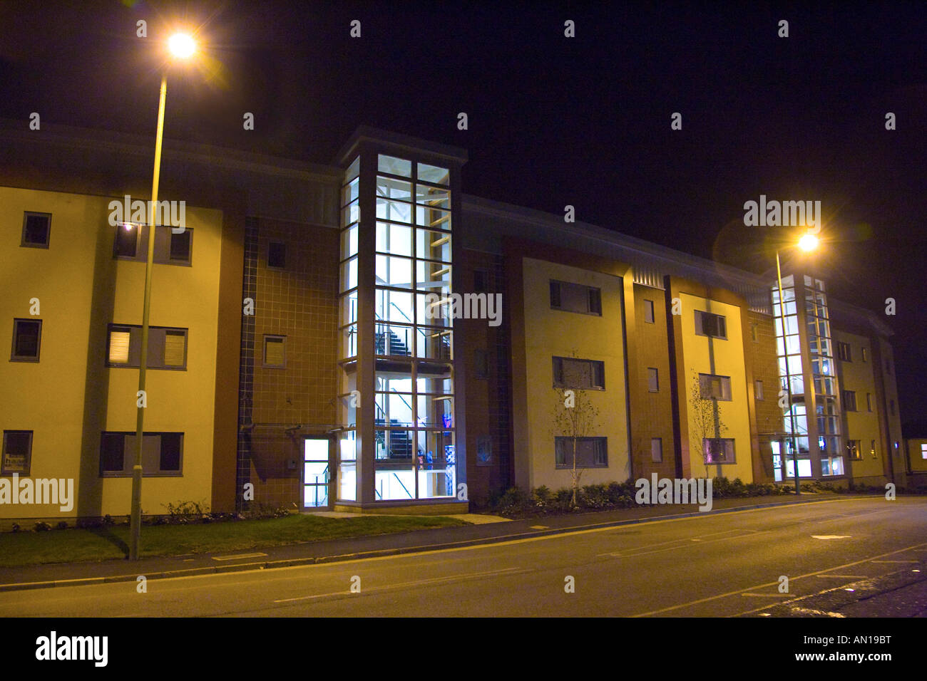 new apartment buildings on Station Hill at Bury St Edmunds in Suffolk
