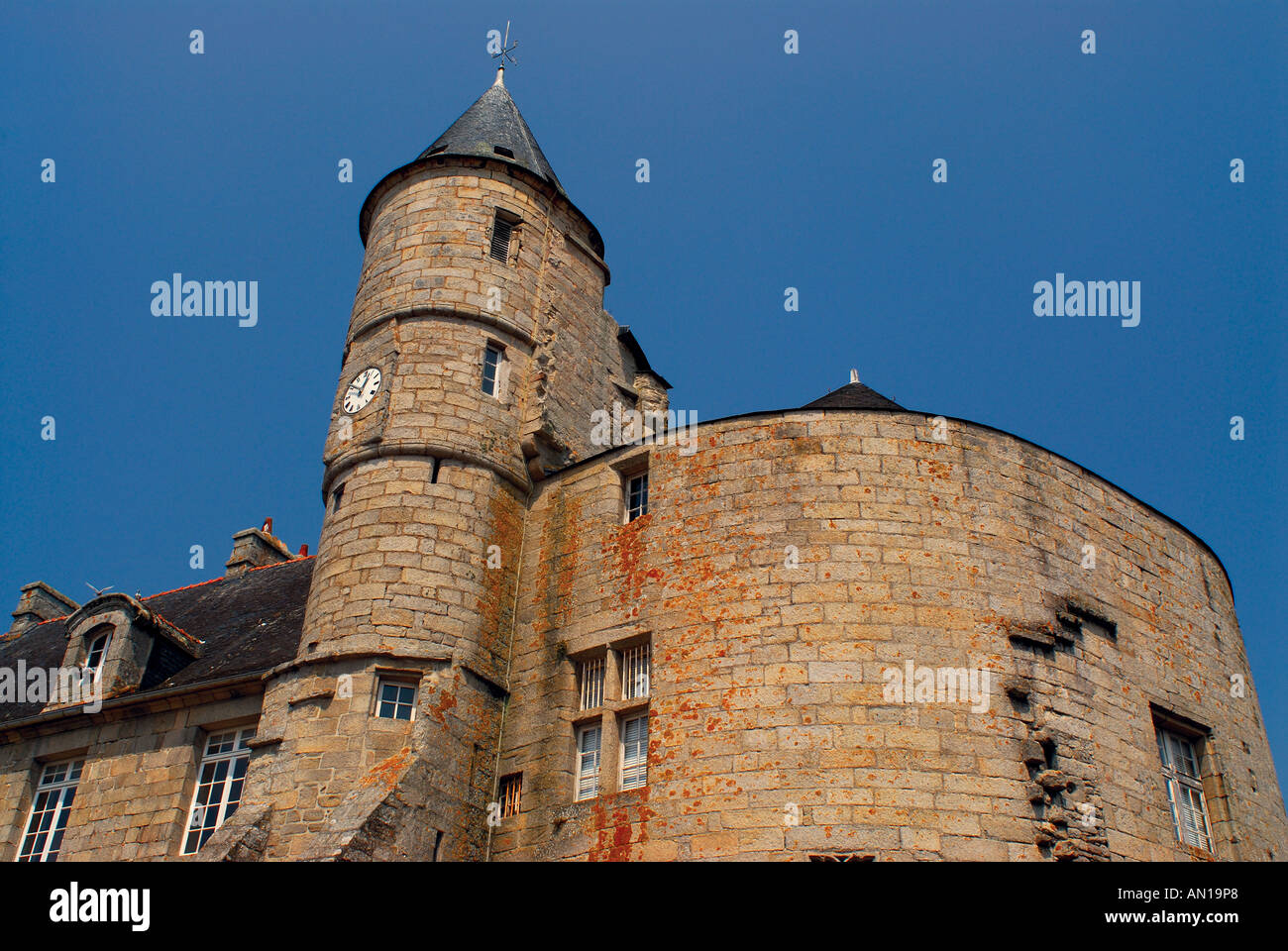 Castle of Pont-l´Abbé, Brittany, France Stock Photo