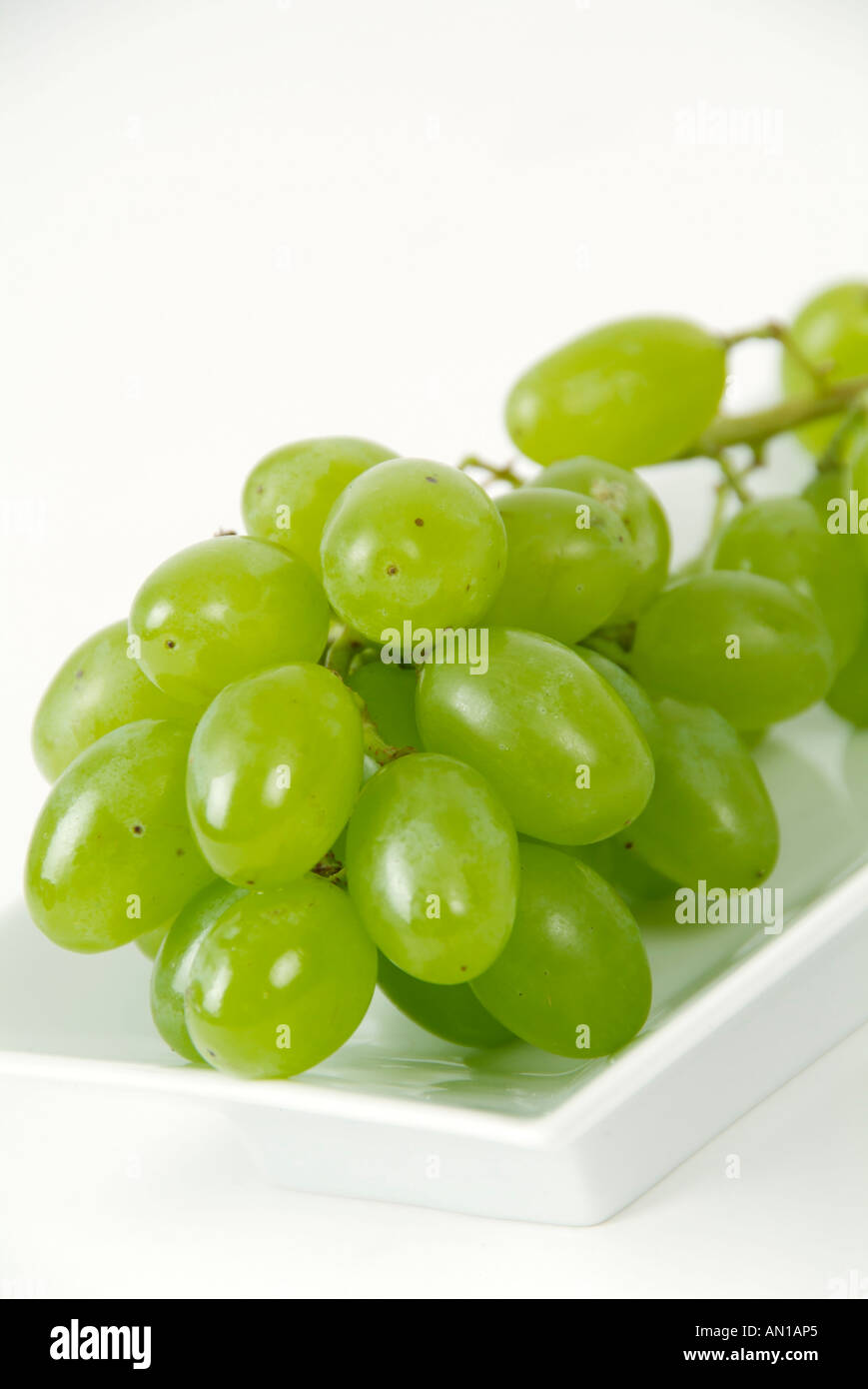 a bunch of green grapes, fruits Stock Photo