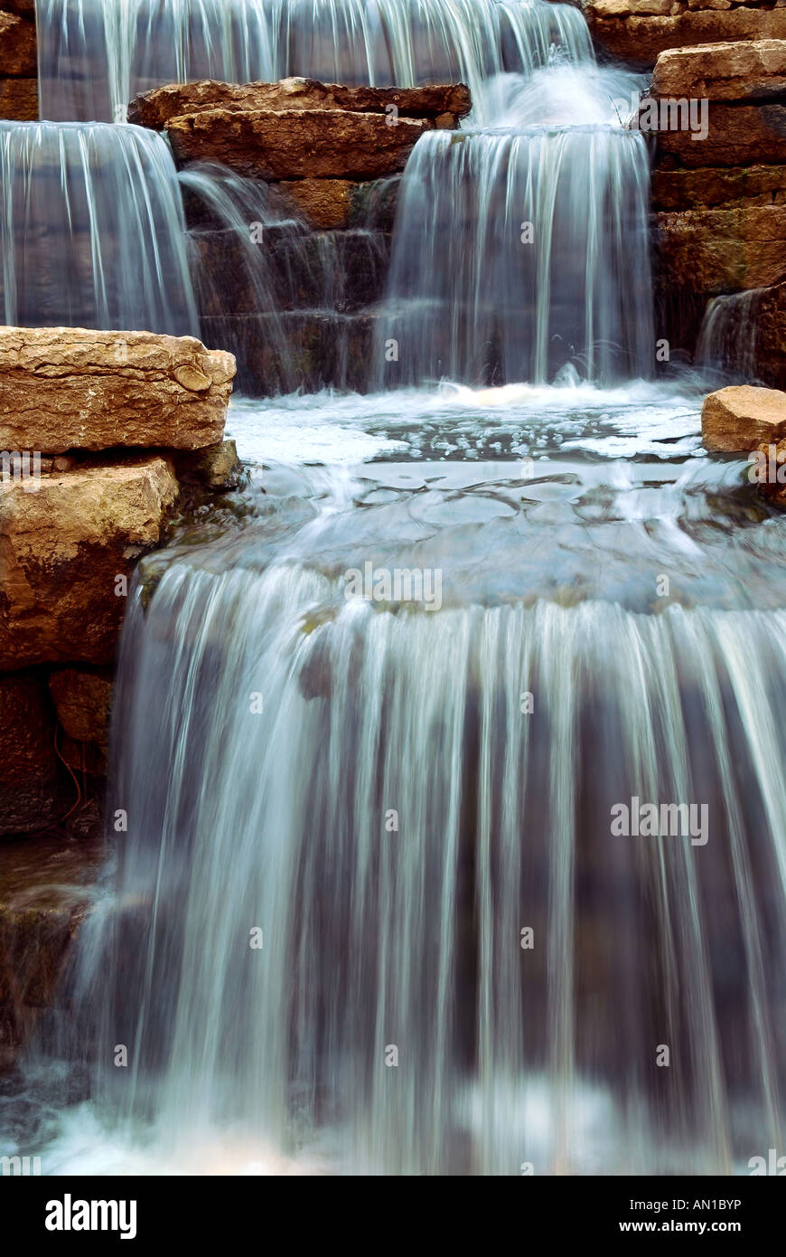 Waterfall And Rocks Water cascades over rocks vertical hi-res stock photography and images ...