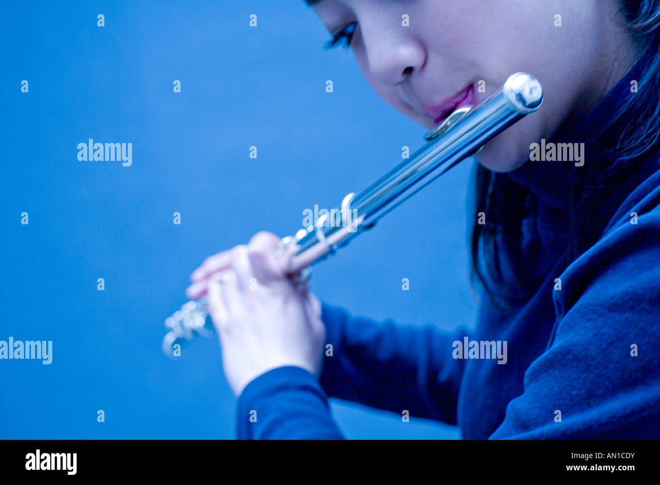 Female flute player hires stock photography and images Alamy