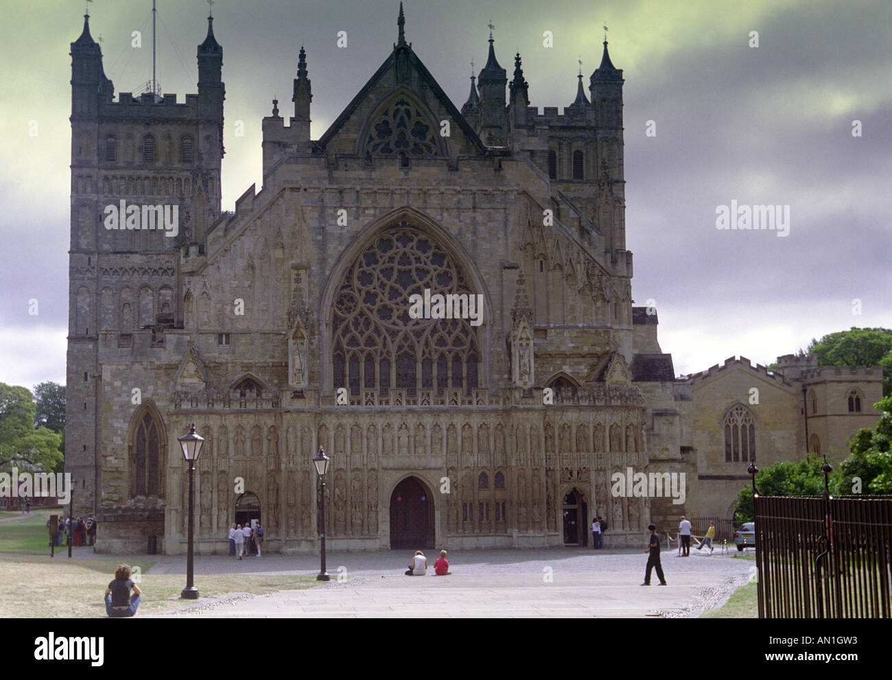 Exeter devon england uk europe west country church hi-res stock ...