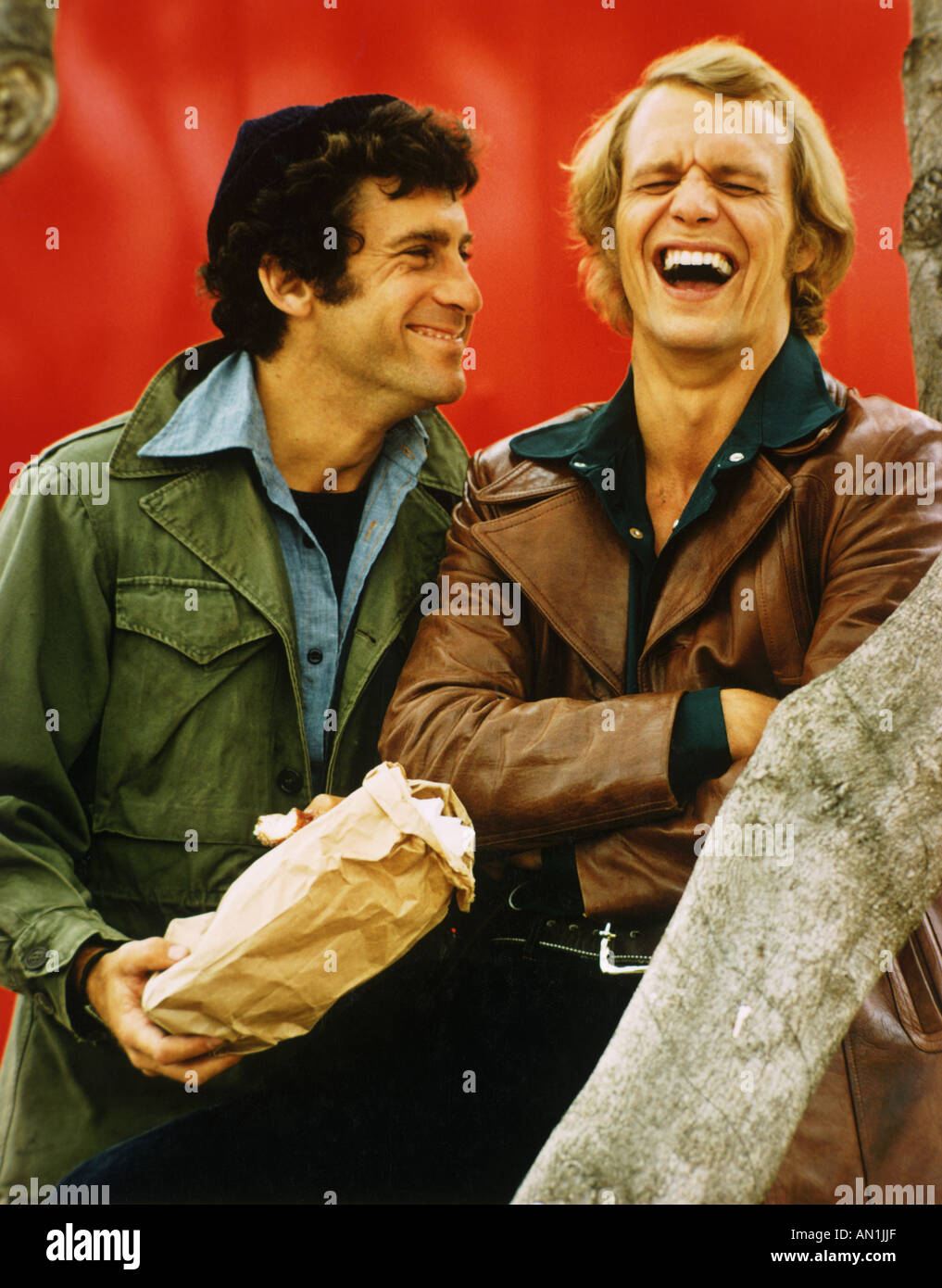 STARSKY AND HUTCH US TV series 1975 to 1979 with Paul Michael Glaser at left and David Soul Stock Photo