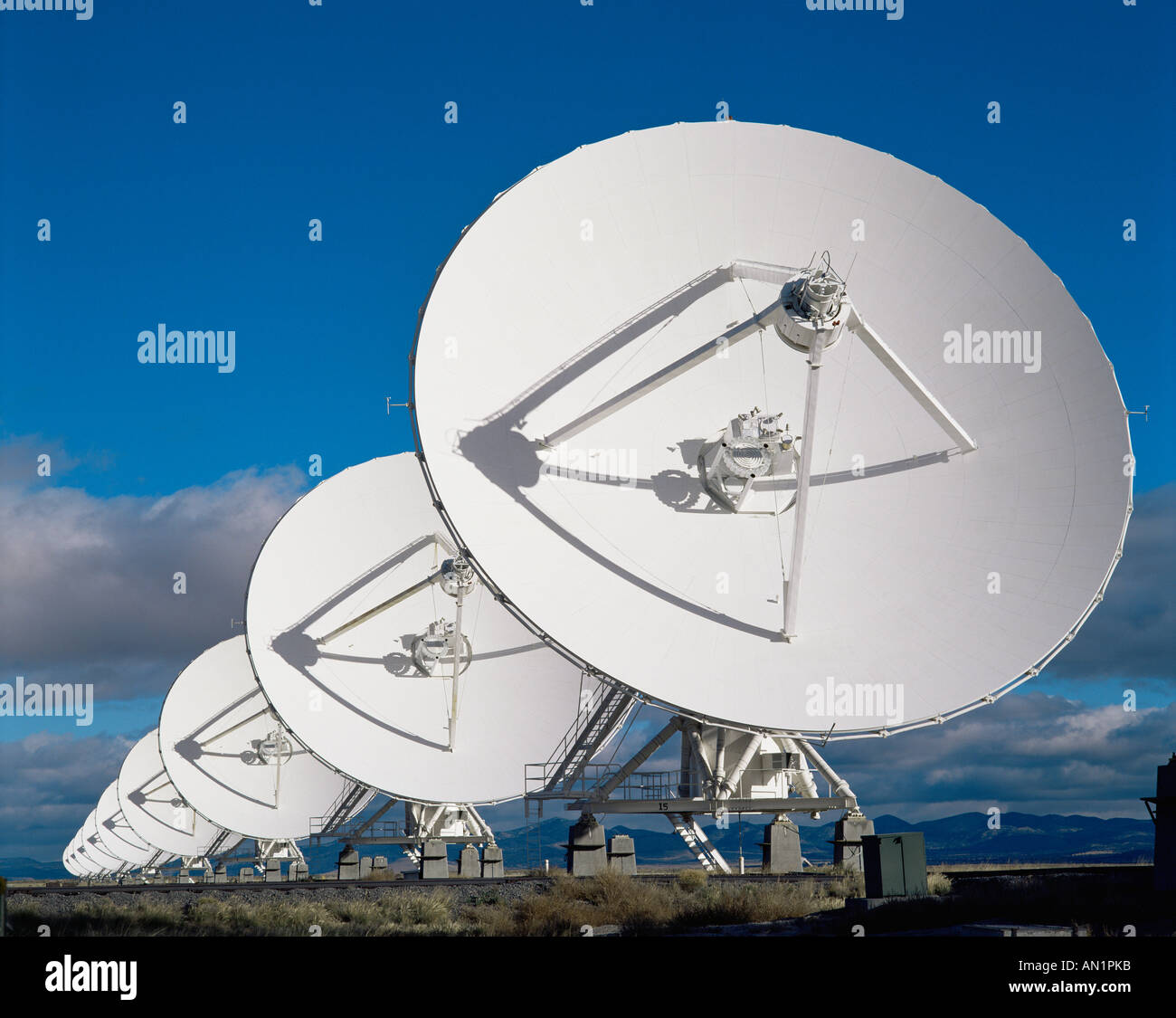 USA, New Mexico,Socorro,The Very Large Array Radio Telescopes Stock Photo