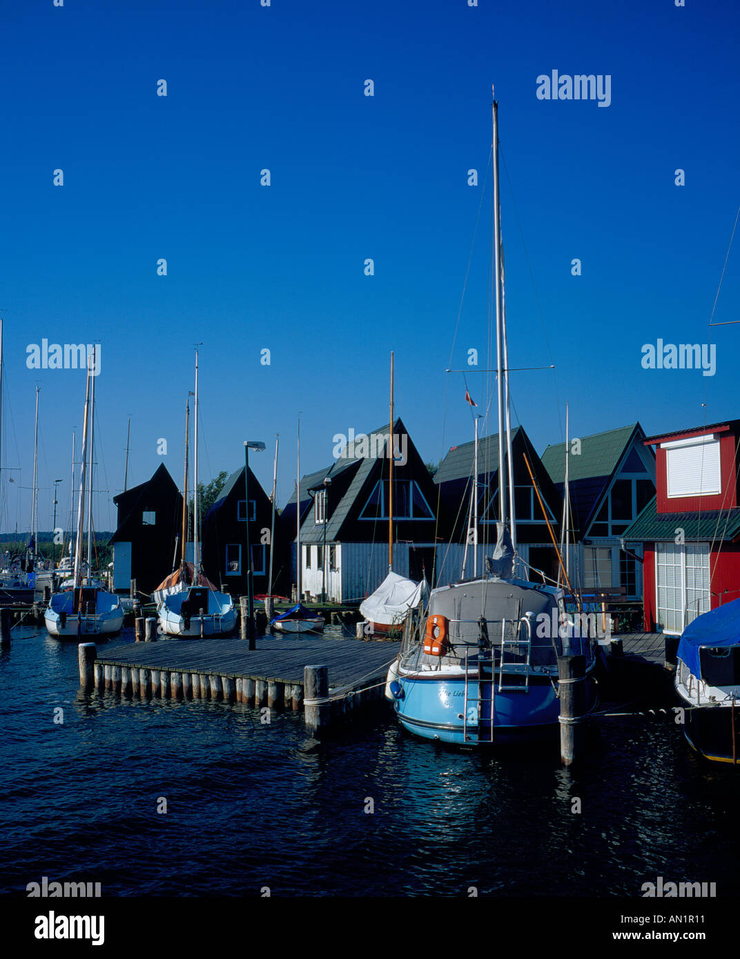 Althagen Althaeger Hafen Darss Ahrenshoop Mecklenburg Vorpommern Baltic Sea Germany Europe. Photo by Willy Matheisl Stock Photo