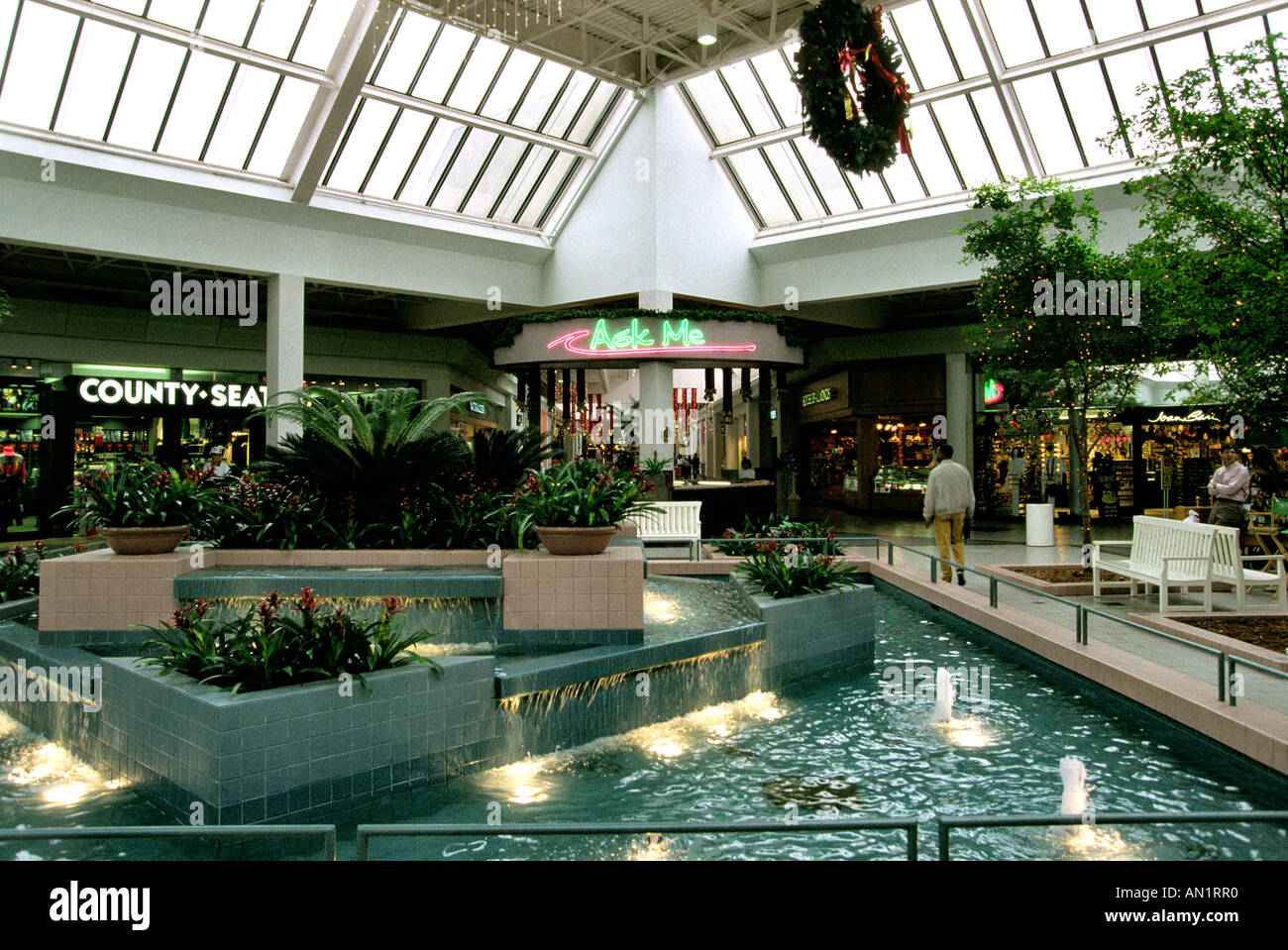 USA Texas Houston Greenspoint Shopping Mall interior Stock Photo