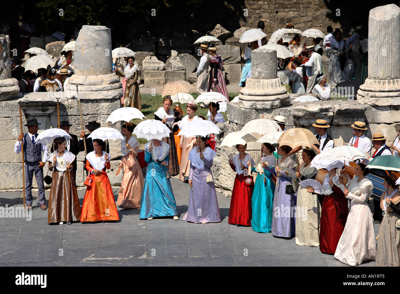 Traditional feast; The costume feast in Arles, provence, france Stock Photo  - Alamy