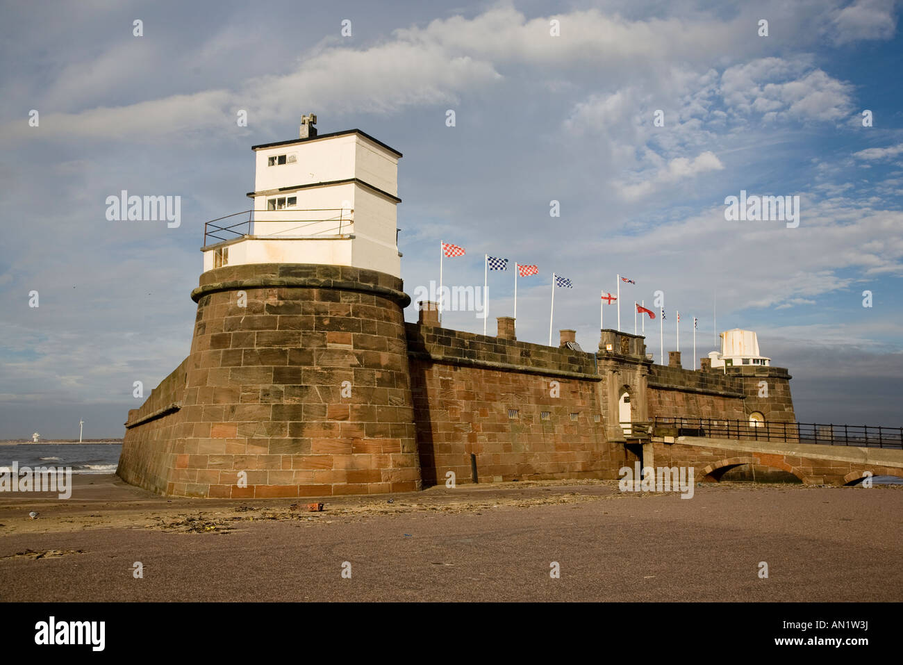 Perch Rock Fort New Brighton Wirral Merseyside England Stock Photo Alamy