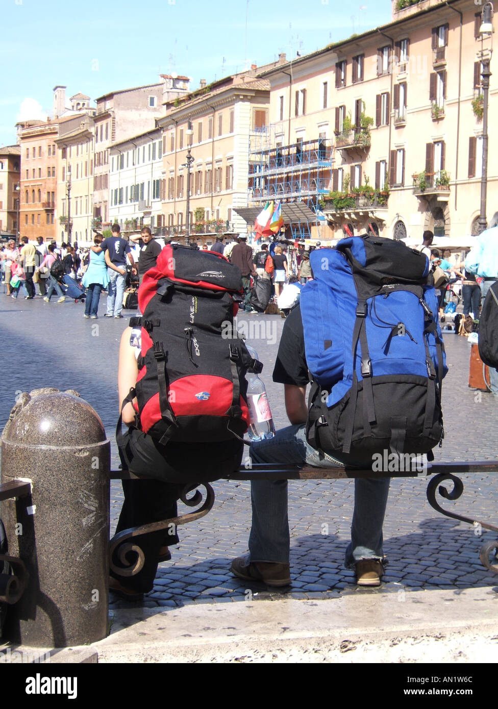 Back packer europe hi-res stock photography and images - Alamy
