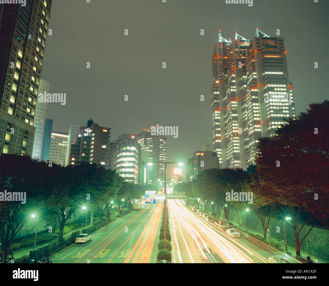  Night view in Tokyo Stock Photo - Alamy 
