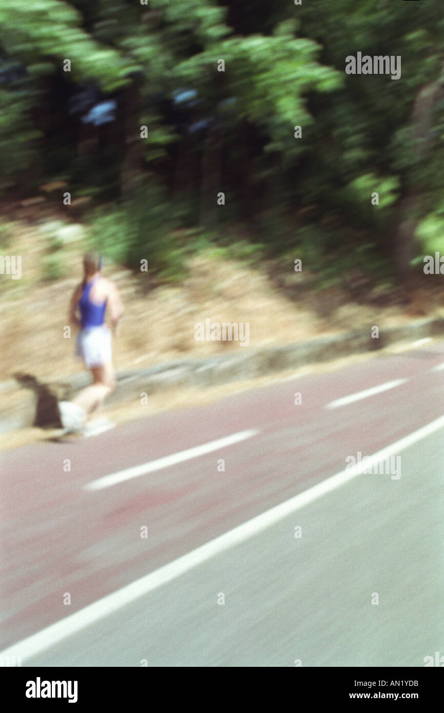 Running Single Man one man running Stock Photo - Alamy