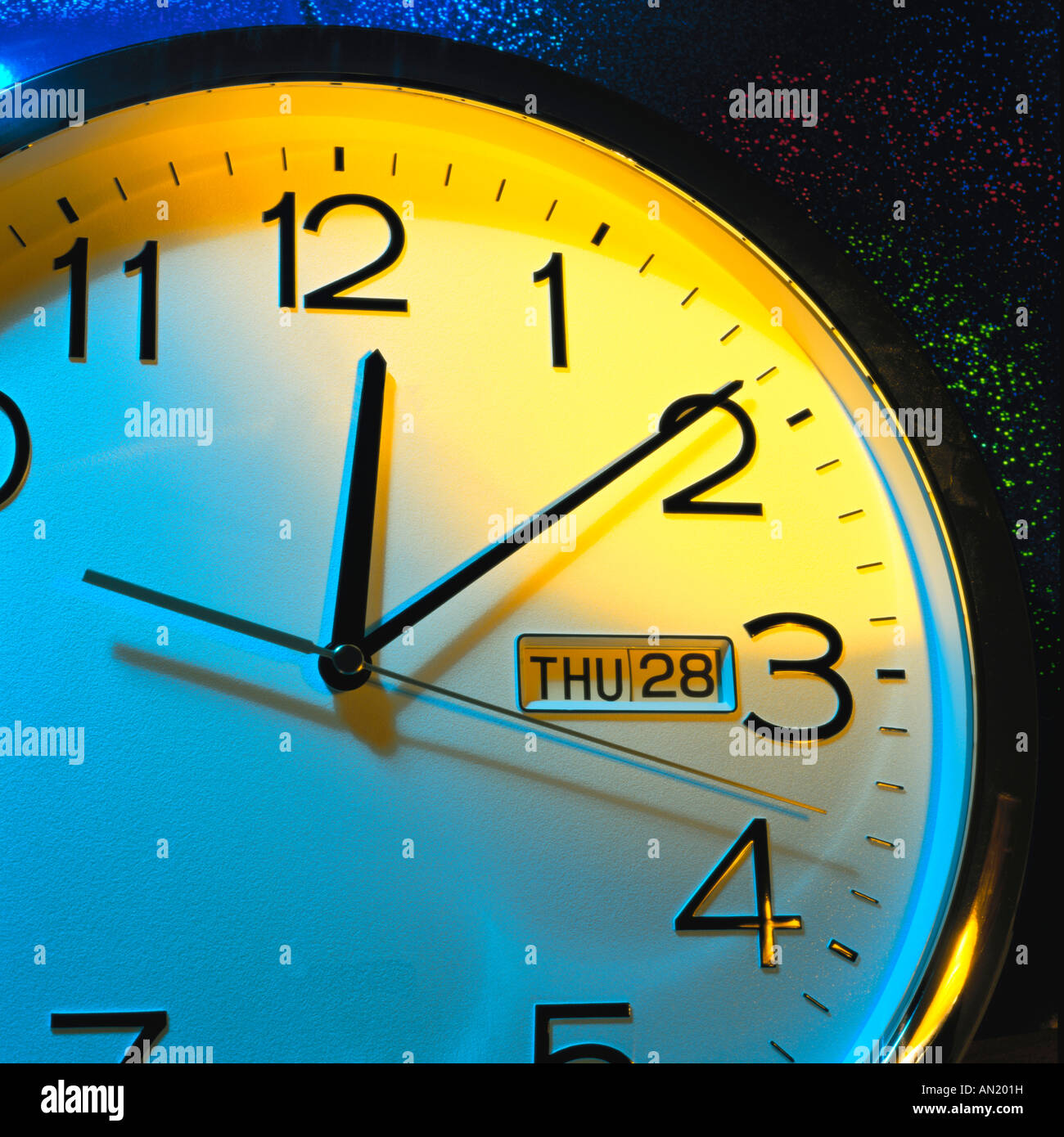 Clockwatch clock face [on the move] time clock-face day Stock Photo