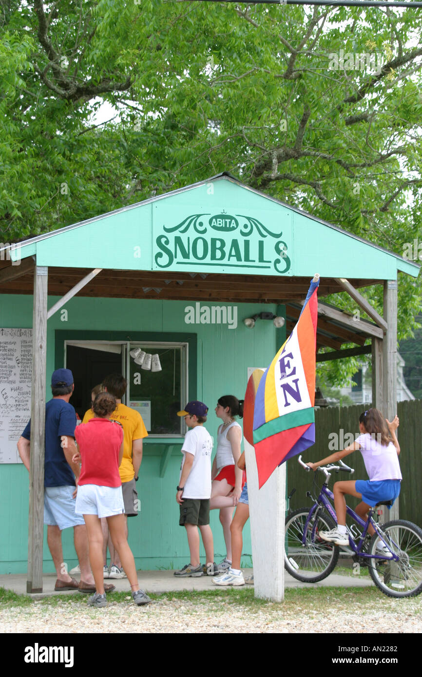 Louisiana Abita Springs,ice cream stand near Tammany Trace bike trail