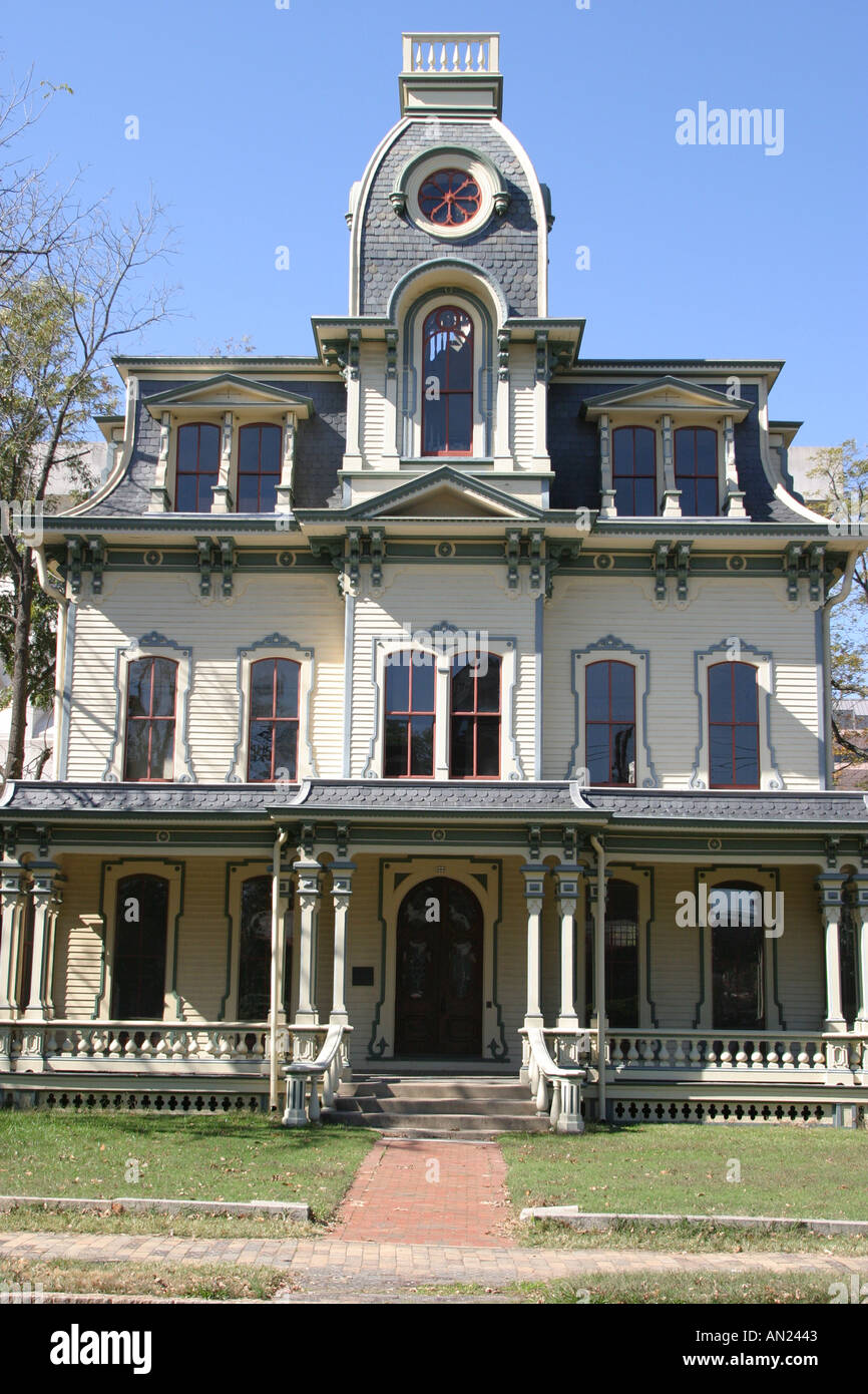 Raleigh North Carolina,Blount Street,historic Victorian style home,house home houses homes residence property,neighborhood,residential NC 102403 0015 Stock Photo