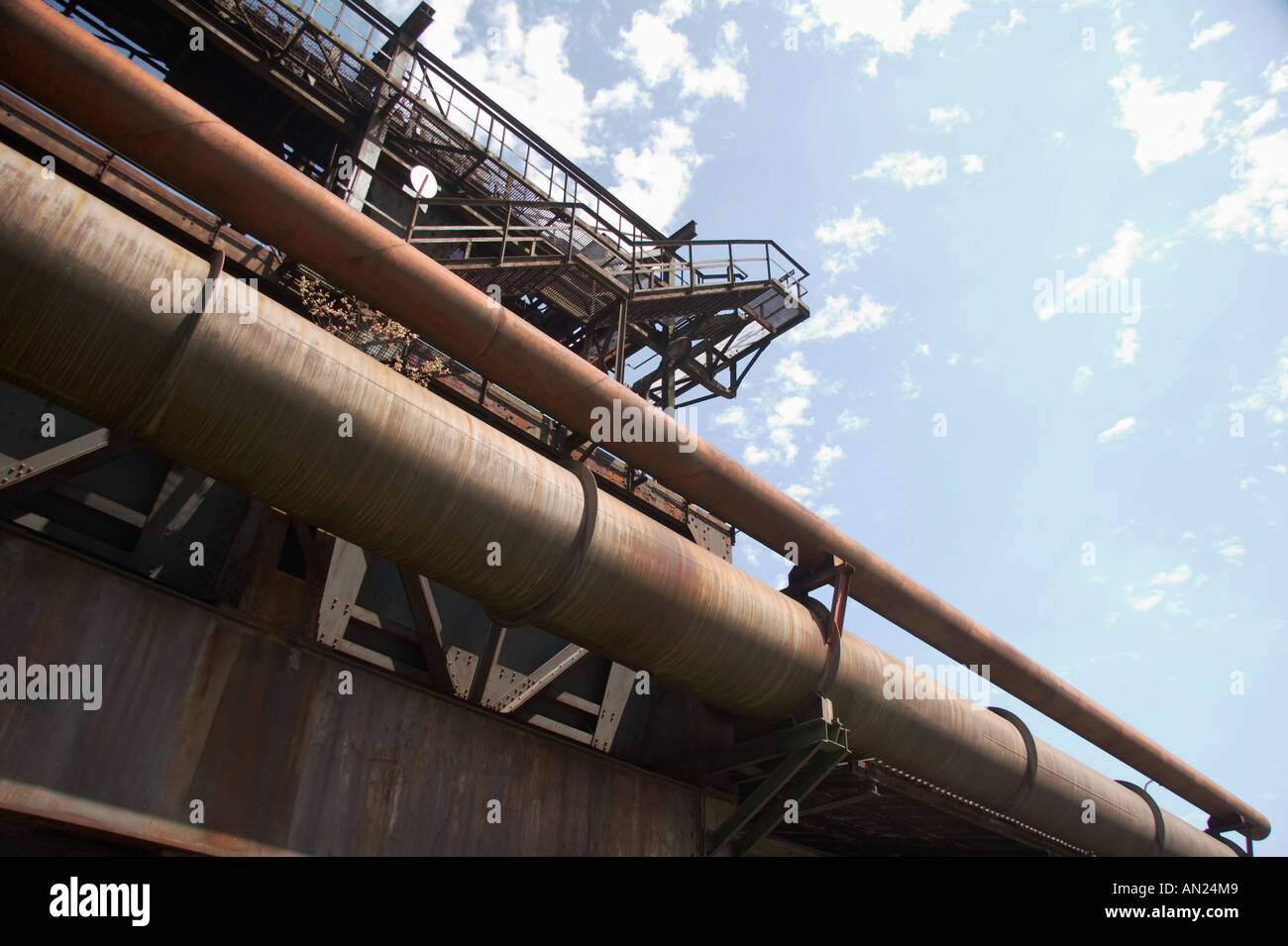 Old rusty pipework Stock Photo Alamy