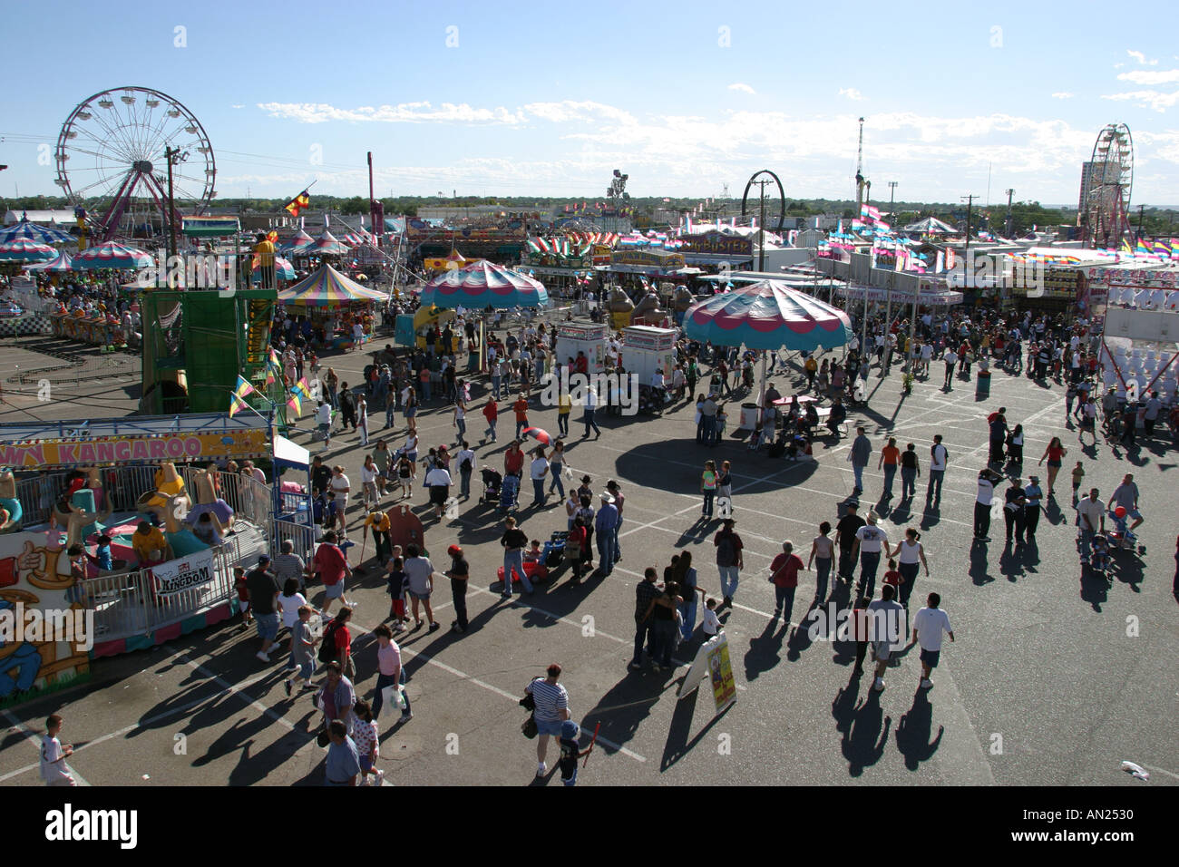Albuquerque New Mexico,New Mexico State Fair,carnival midway,NM091303 W0052 Stock Photo Alamy
