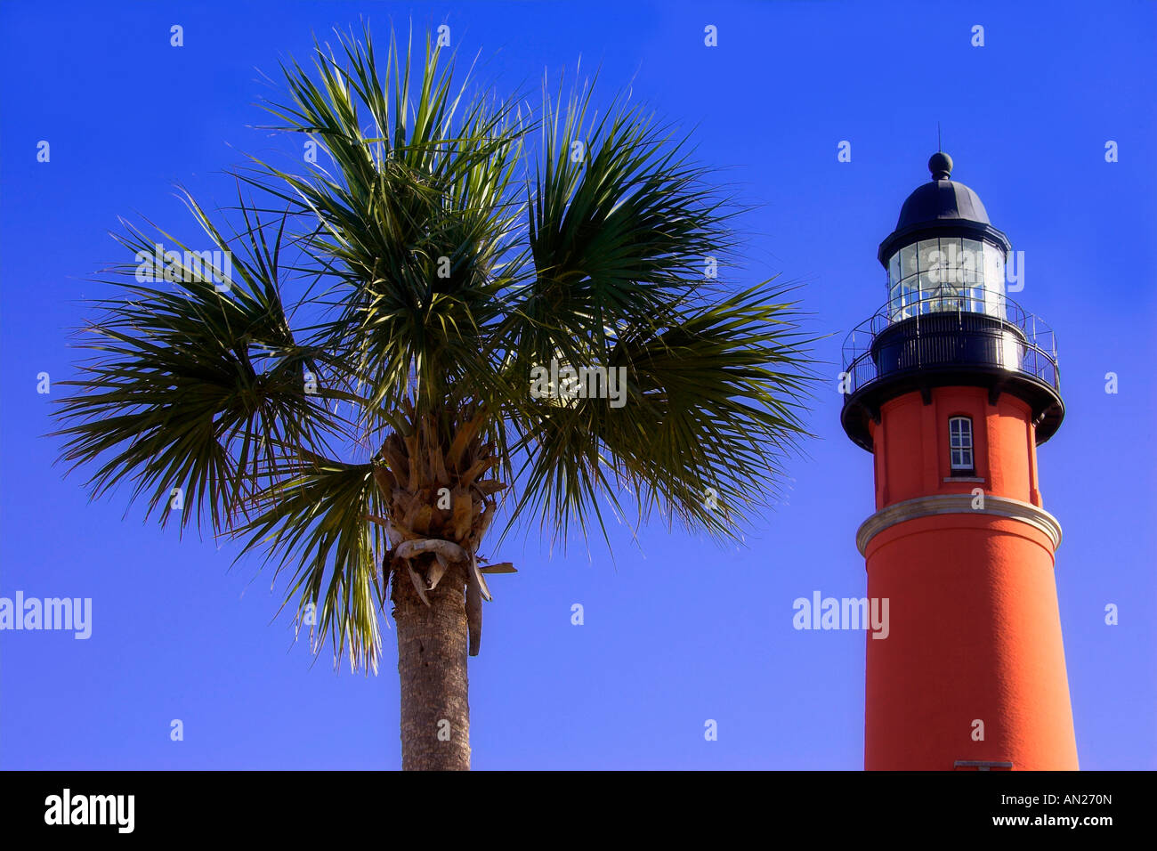 Leuchtturm von Ponce Inlet Ponce de Leon Inlet Lighthouse Daytona Florida USA Stock Photo