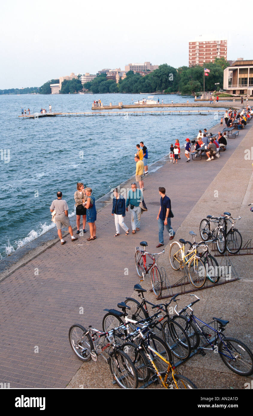 WISCONSIN Madison Memorial Union Terrace on Lake Mendota University of