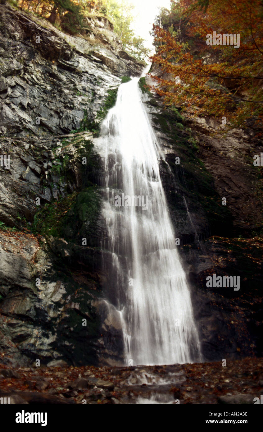 Sutovsky waterfall in Mala Fatra National Park mountains, Slovakia Stock Photo