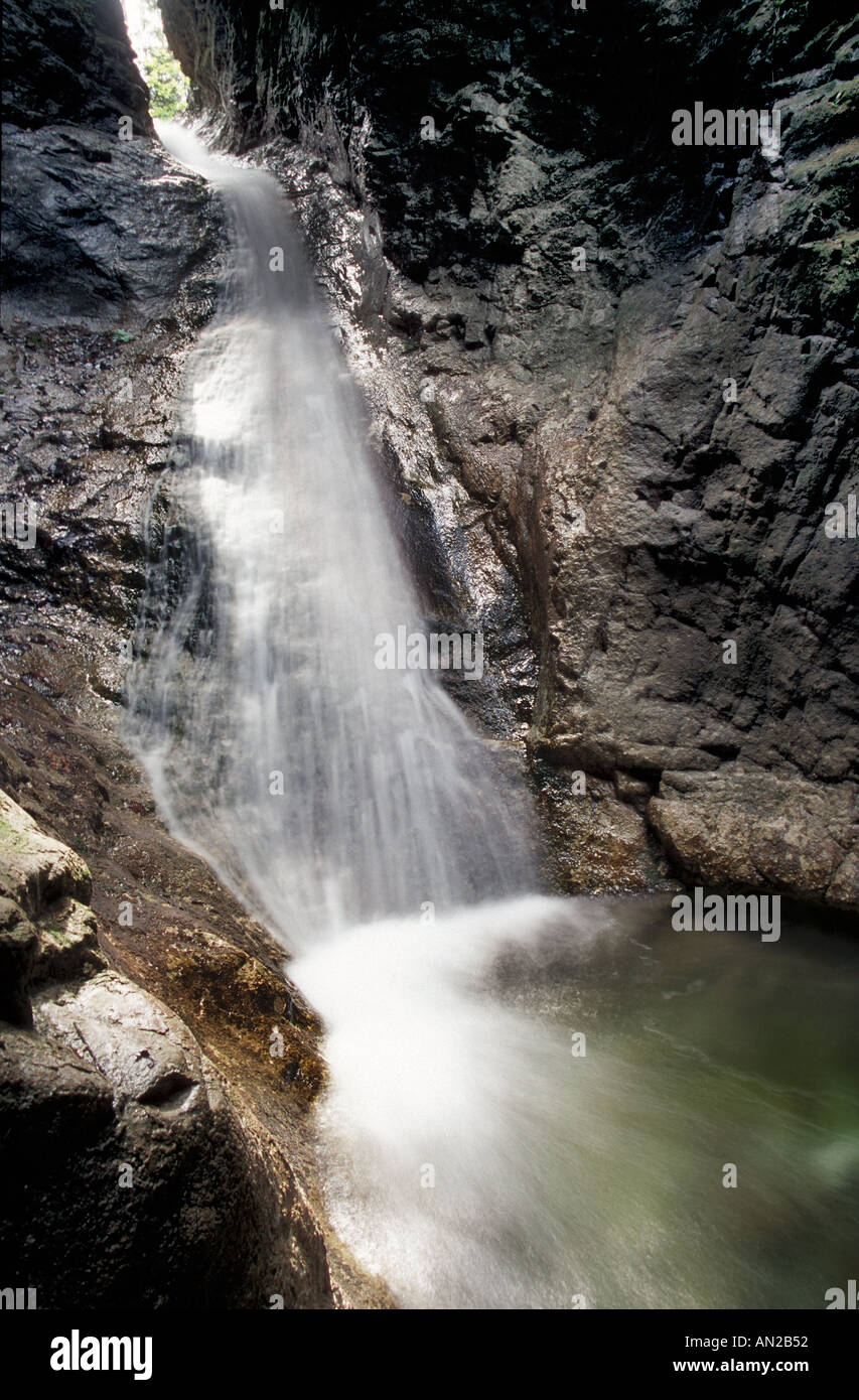 Yet another waterfall in Slovensky Raj national park, Slovakia Stock Photo