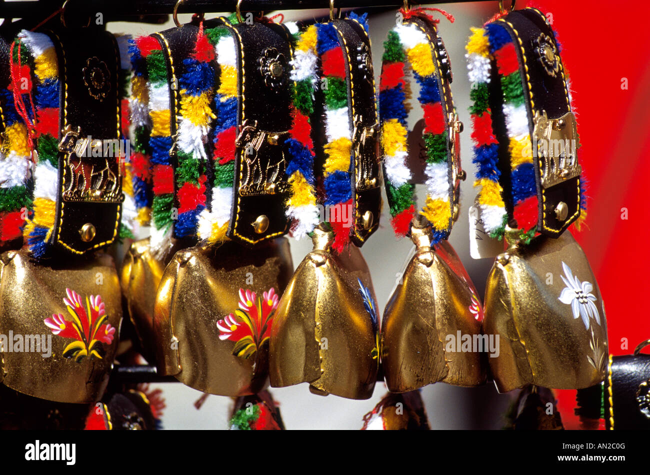 Lucerne, Swiss Cow Bells Stock Photo Alamy