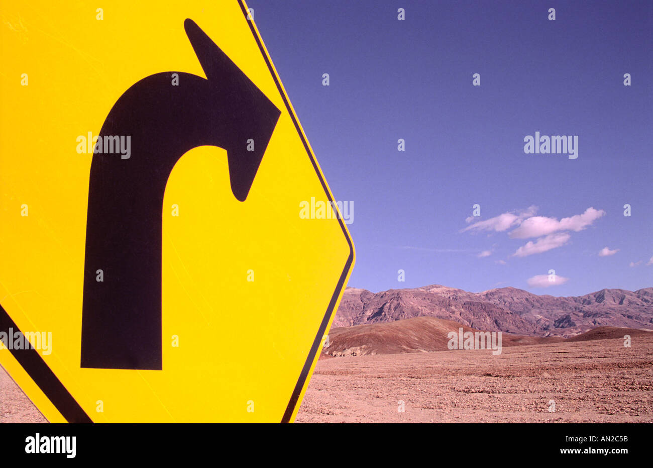 Death valley road sign hi-res stock photography and images - Alamy