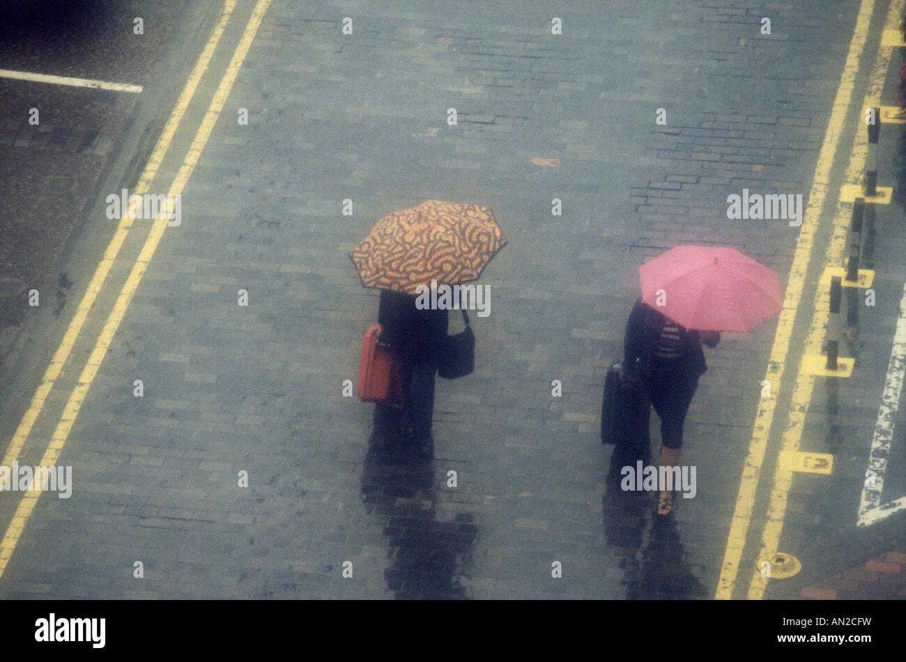 London in the Rain Stock Photo