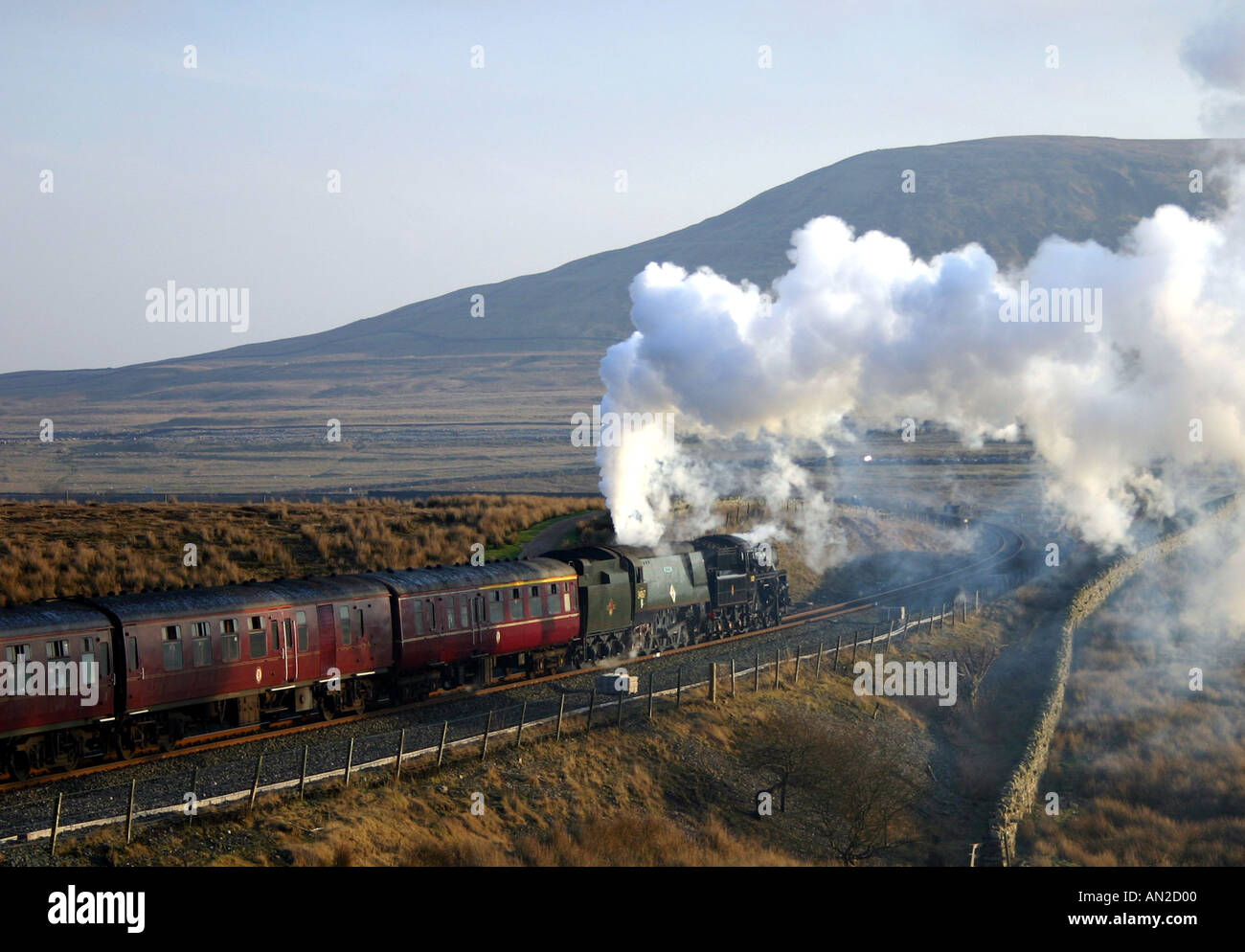 Special steam train Stock Photo