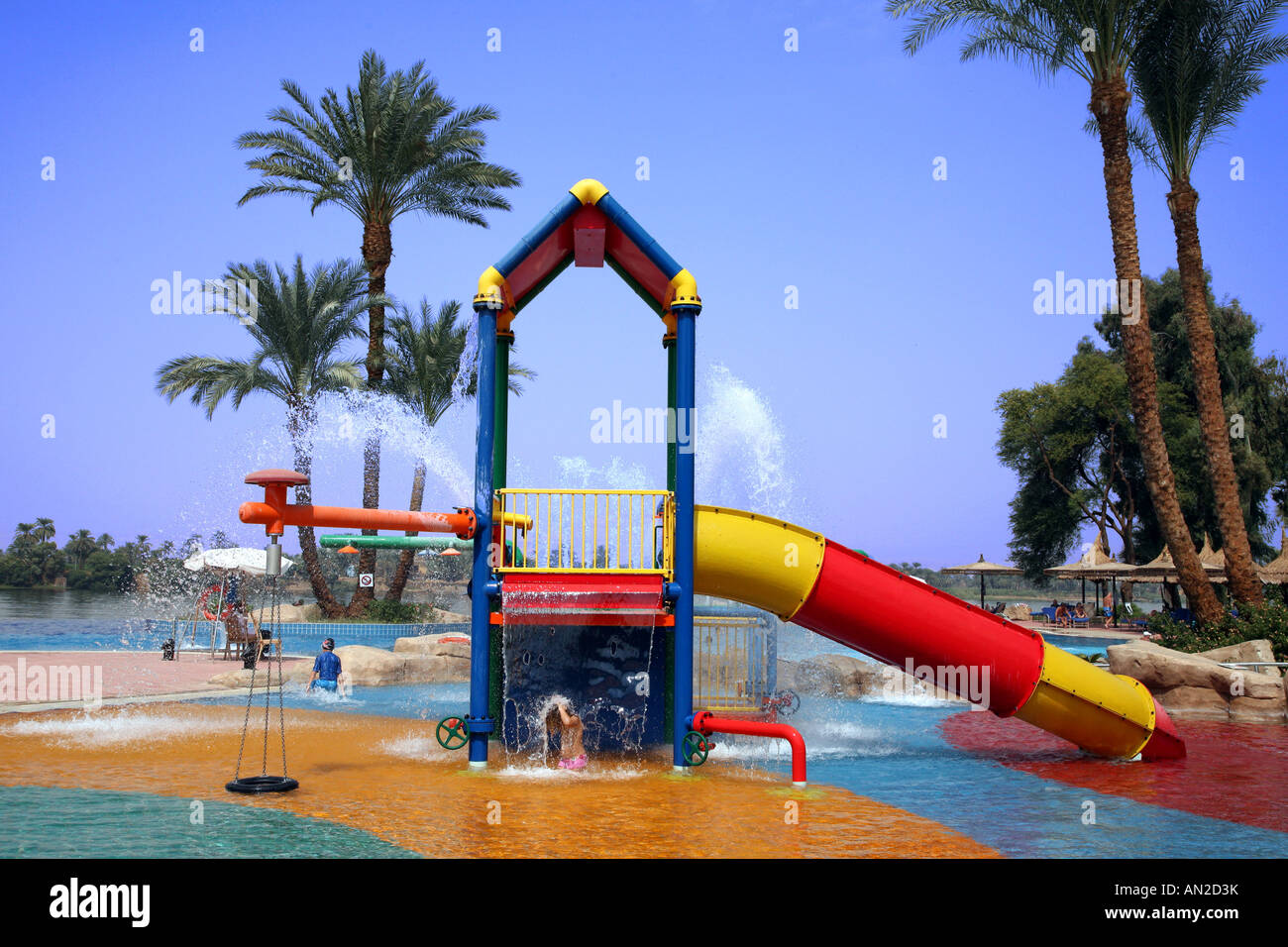 Movenpick Hotel, Infinity Pool, Water Park Stock Photo Alamy