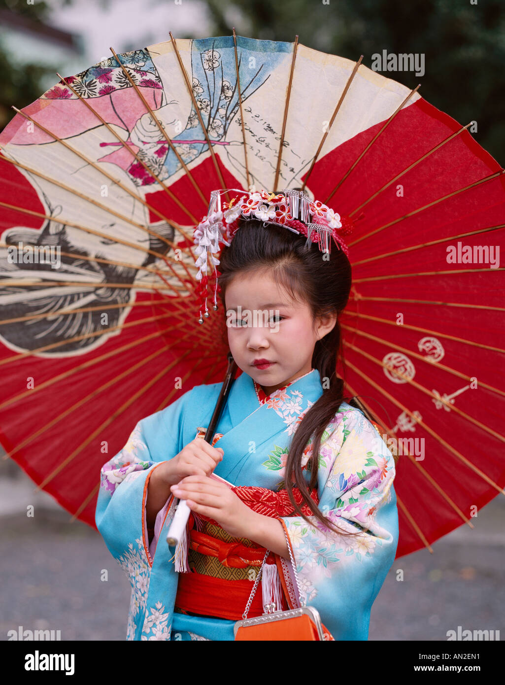 Year old japanese children girls hi-res stock photography