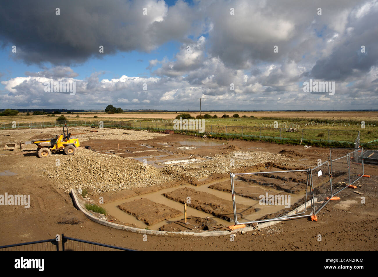 House Building, A Greenfield Site Camber Stock Photo 15391075 Alamy
