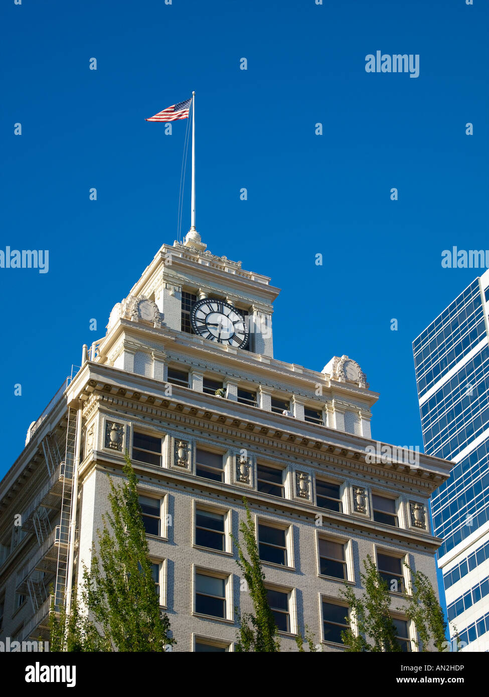 Portland City Centre, Courthouse Square Stock Photo Alamy