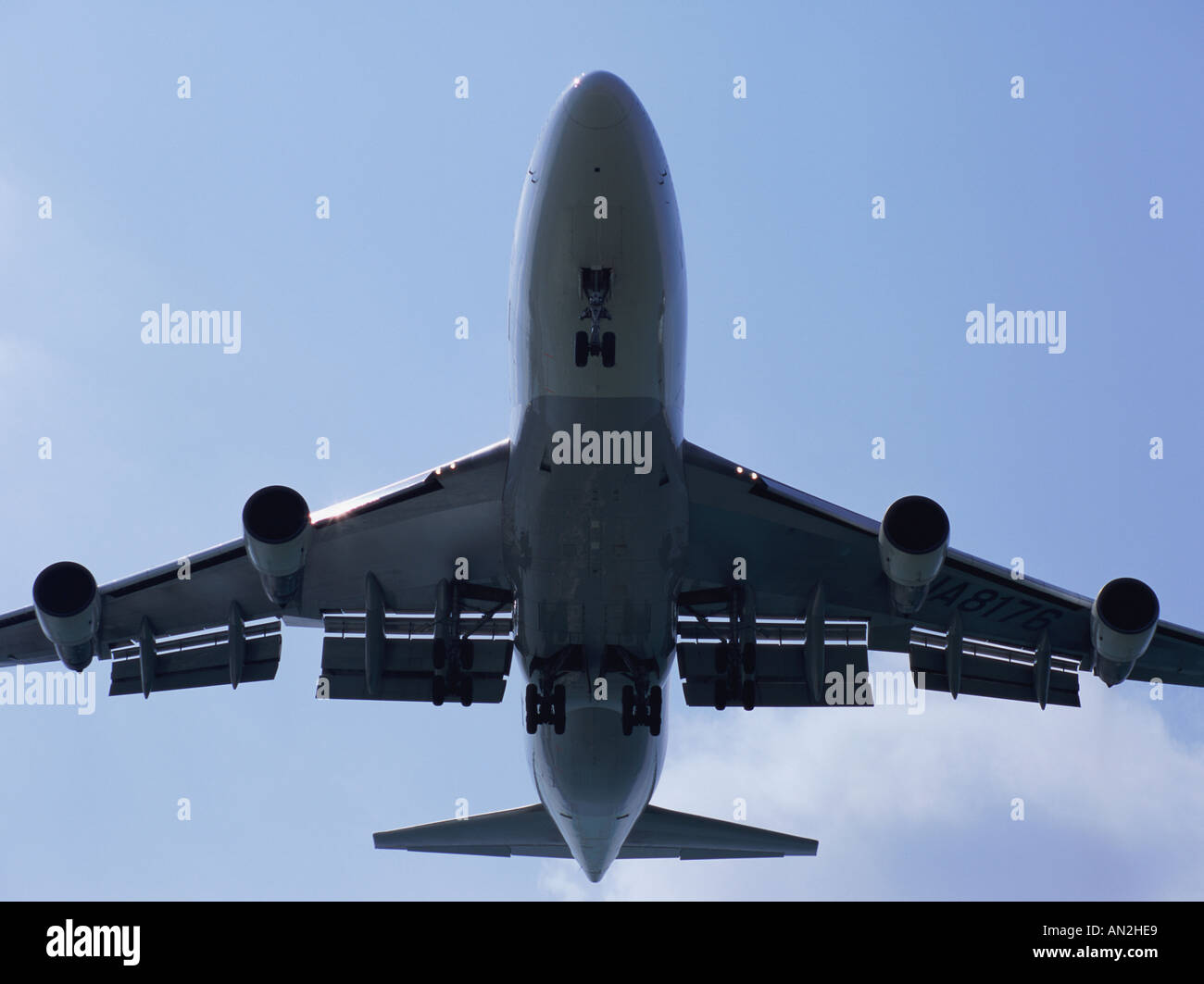 Passenger airplane flying Stock Photo - Alamy