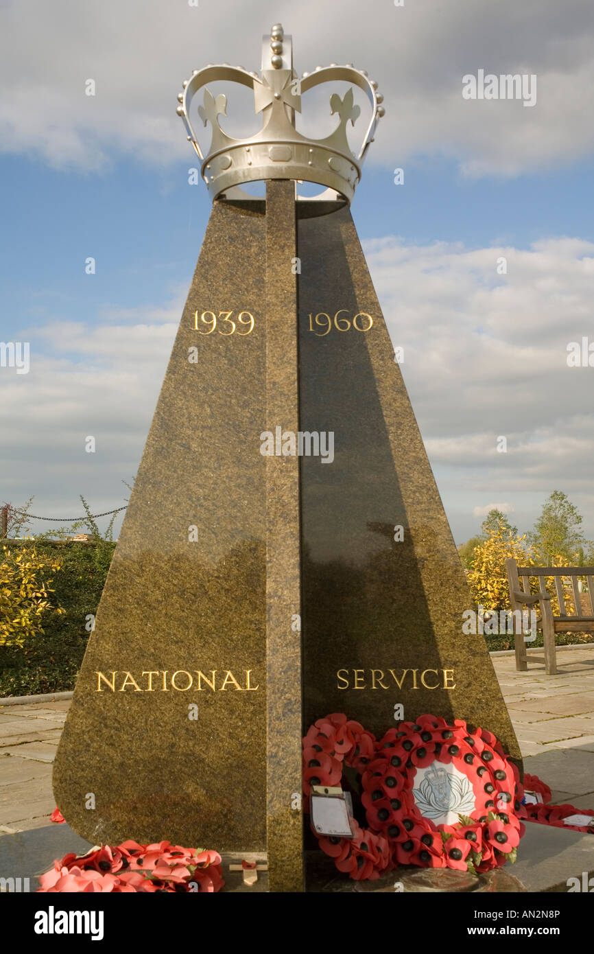 England Staffordshire memorial National service Stock Photo