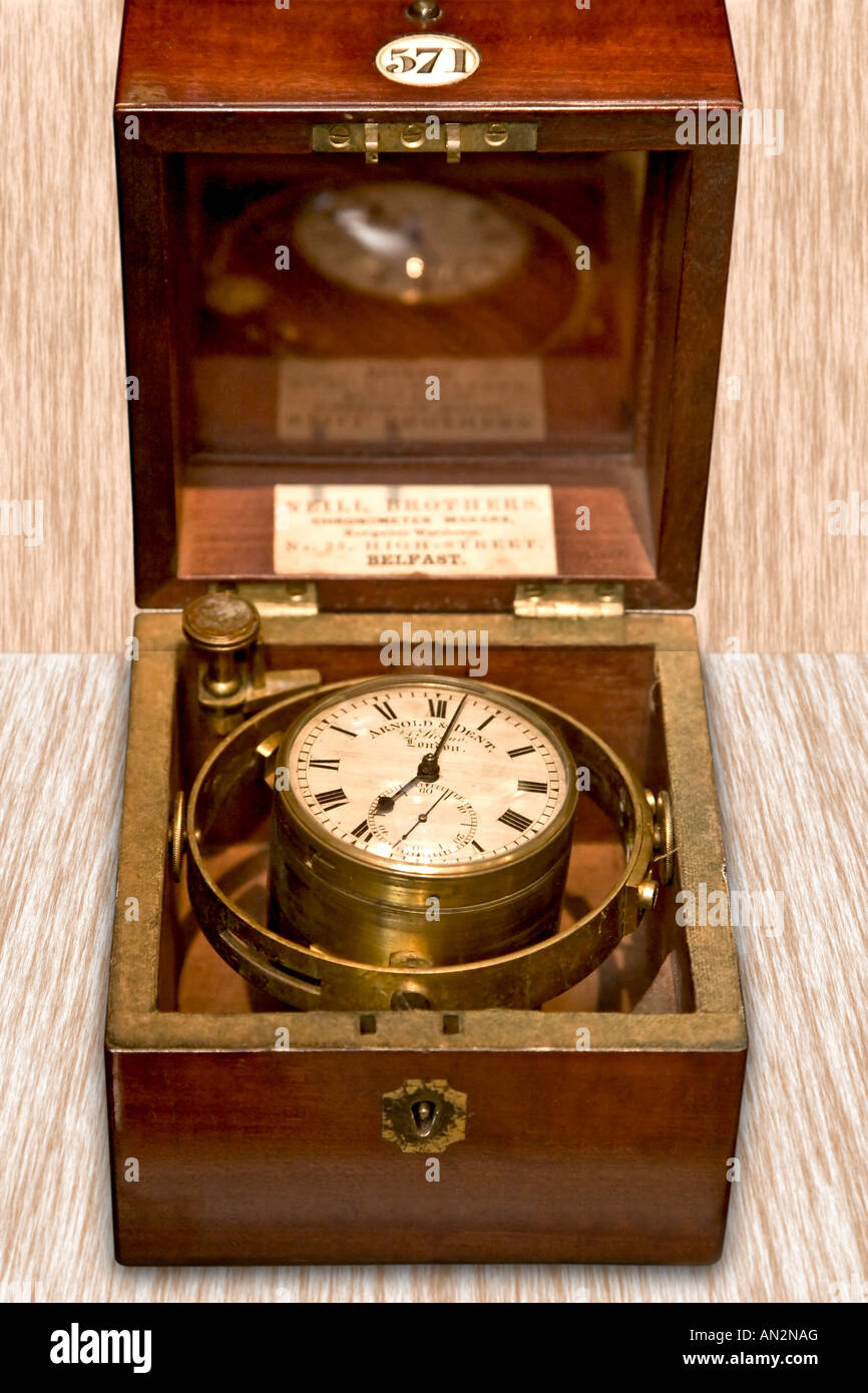Old ship cronometer from mid 1700s Stock Photo