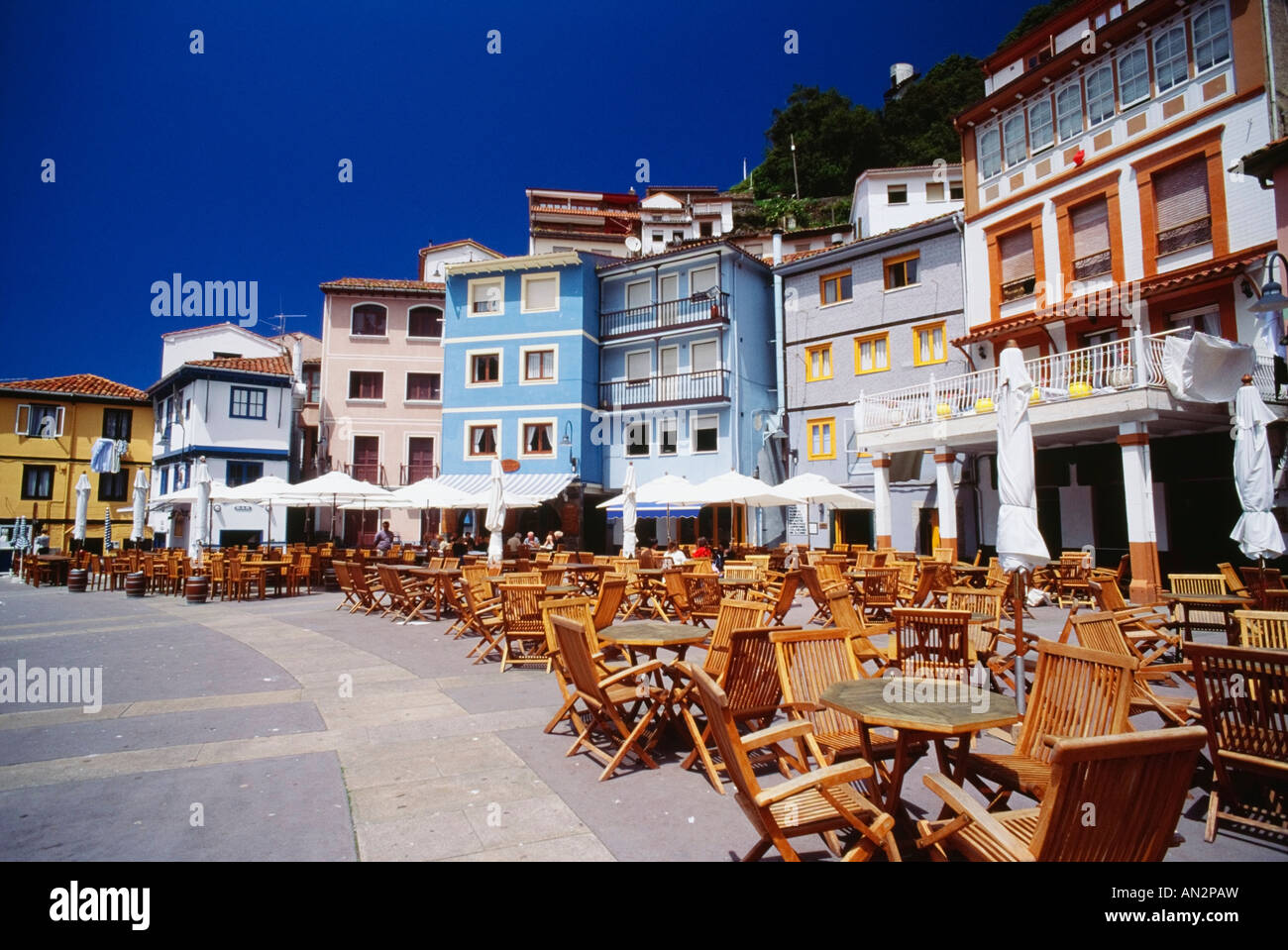 Town of Cudillero, Costa Verde, Spain Stock Photo