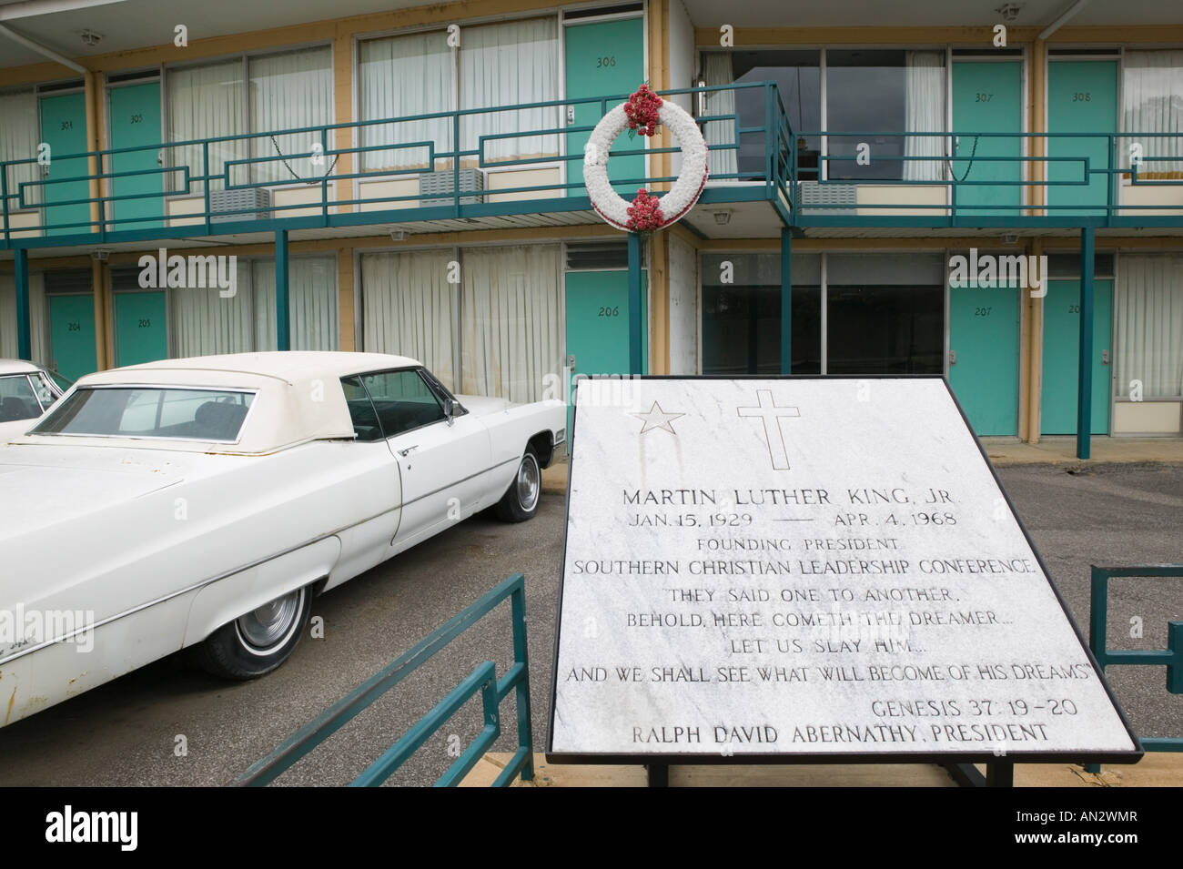USA, Tennessee, Memphis: National Civil Rights Museum, Lorraine Motel Site of the Assassination of Martin Luther King in 1968 Stock Photo